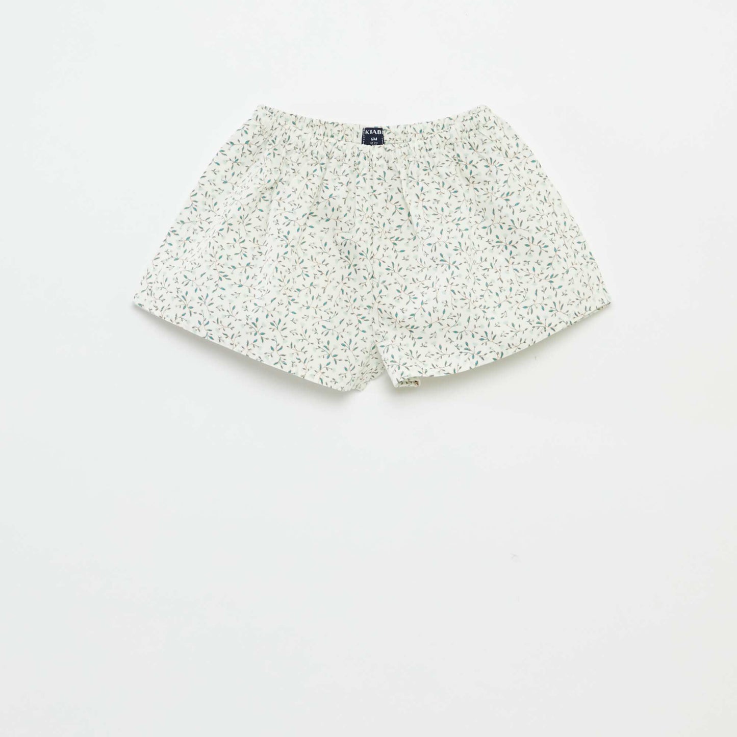 Ensemble blouse à manches courtes + short + chapeau - 3 pièces BLANC