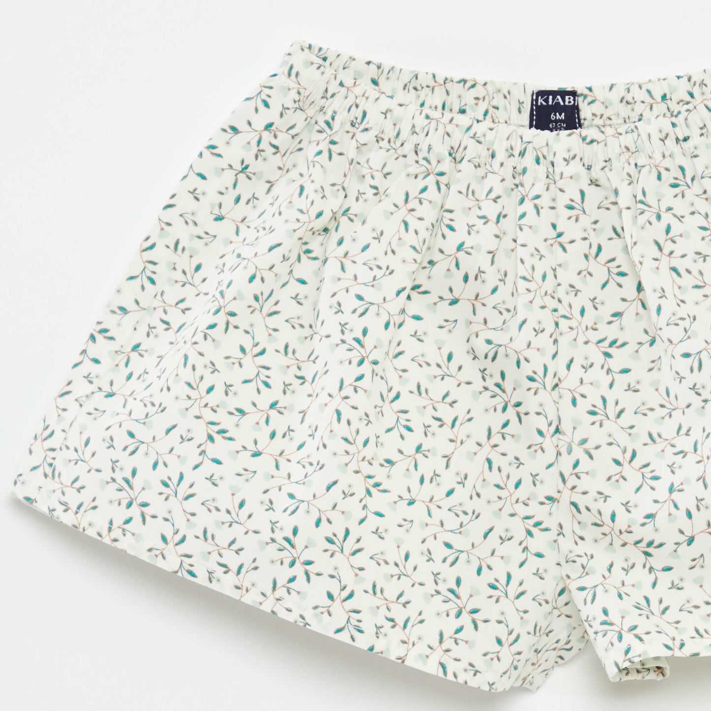 Ensemble blouse à manches courtes + short + chapeau - 3 pièces BLANC