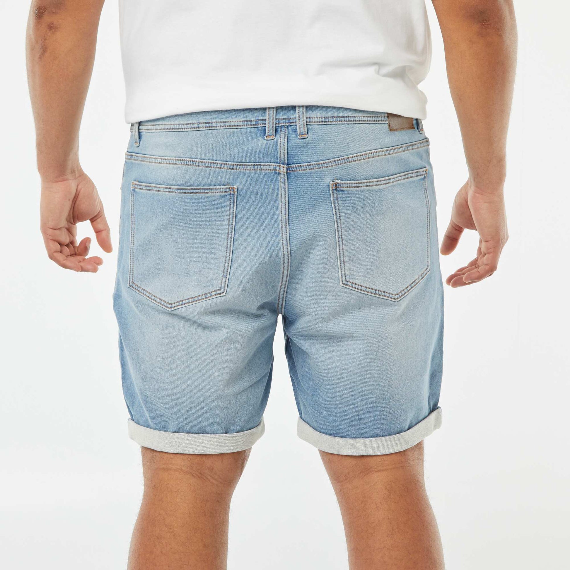 Bermuda stretch en denim TRIPLE STONE