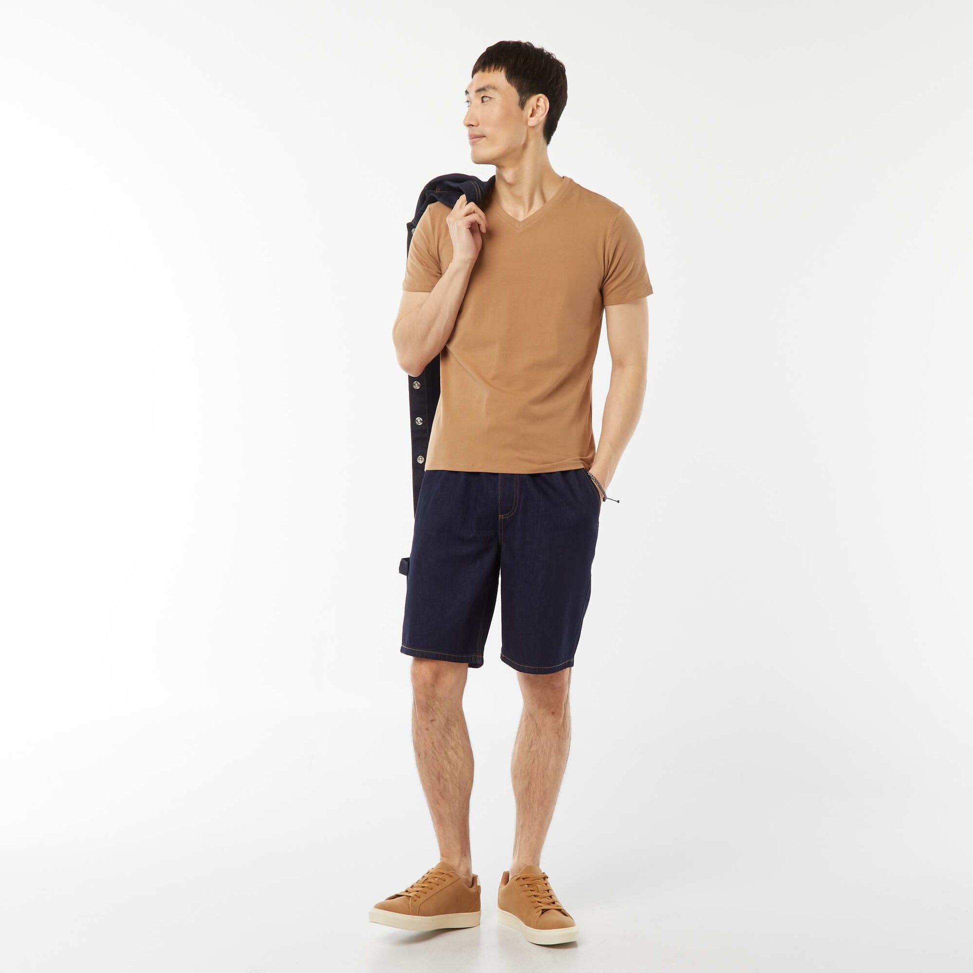 Tee-shirt regular stretch BEIGE