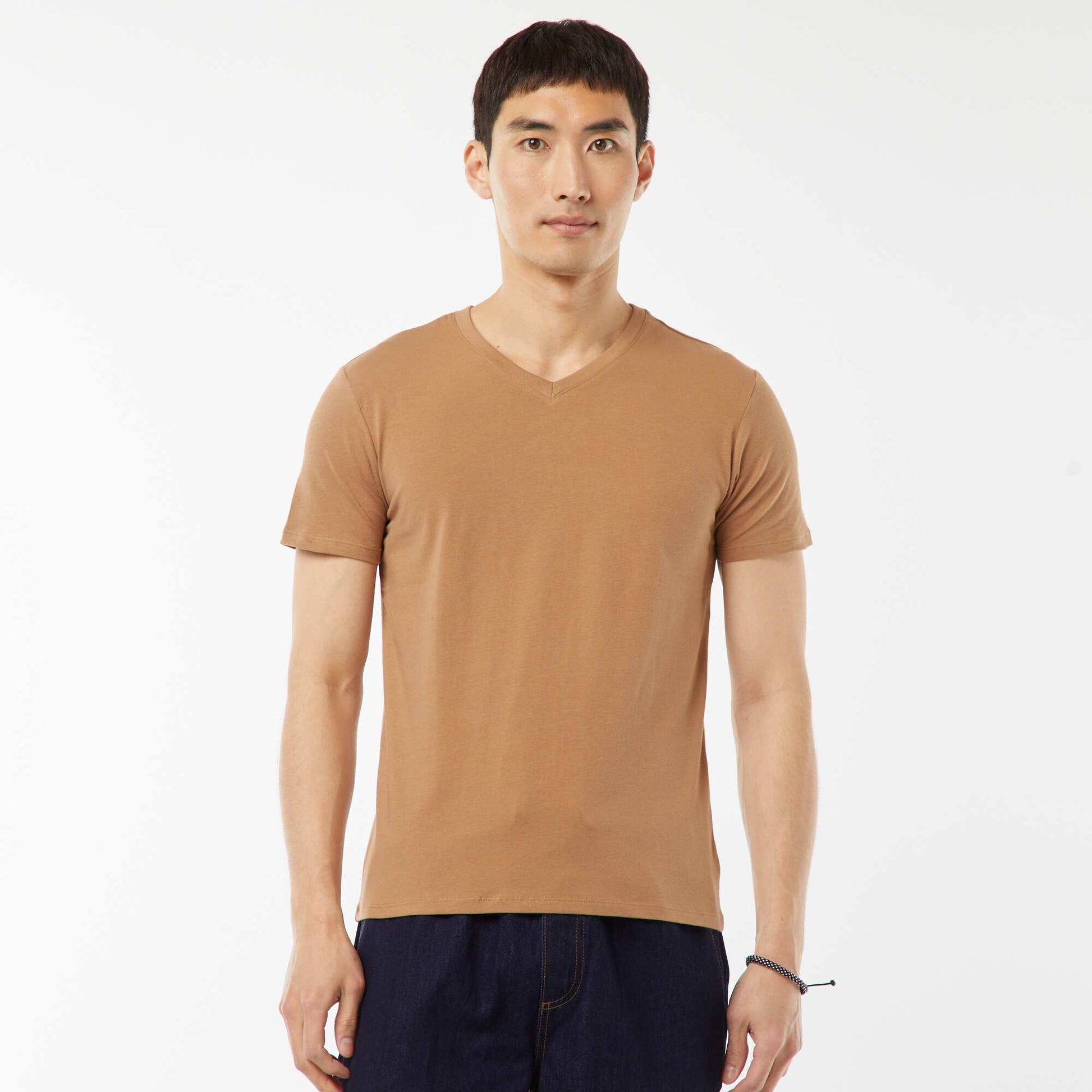 Tee-shirt regular stretch BEIGE