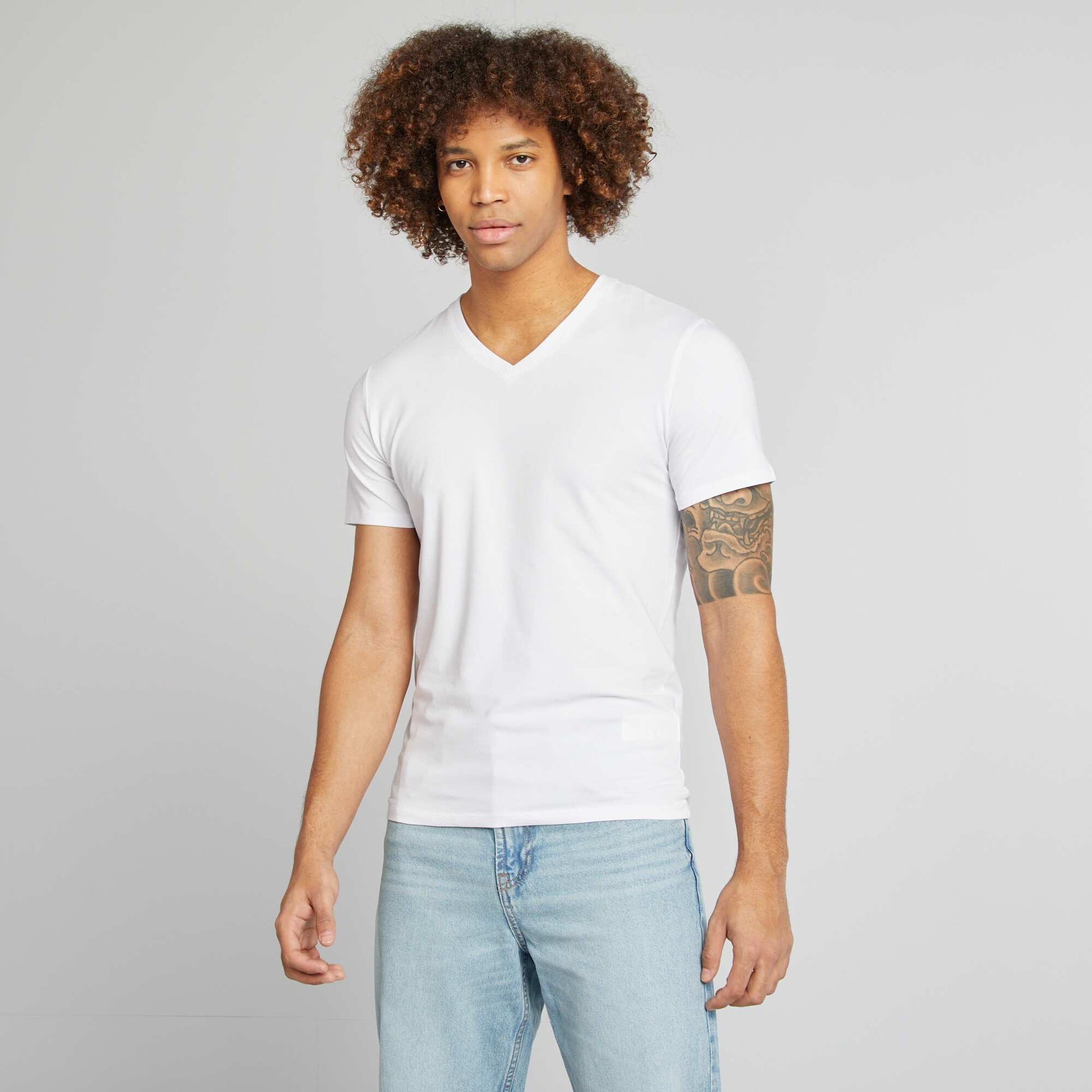 Tee-shirt regular stretch BLANC