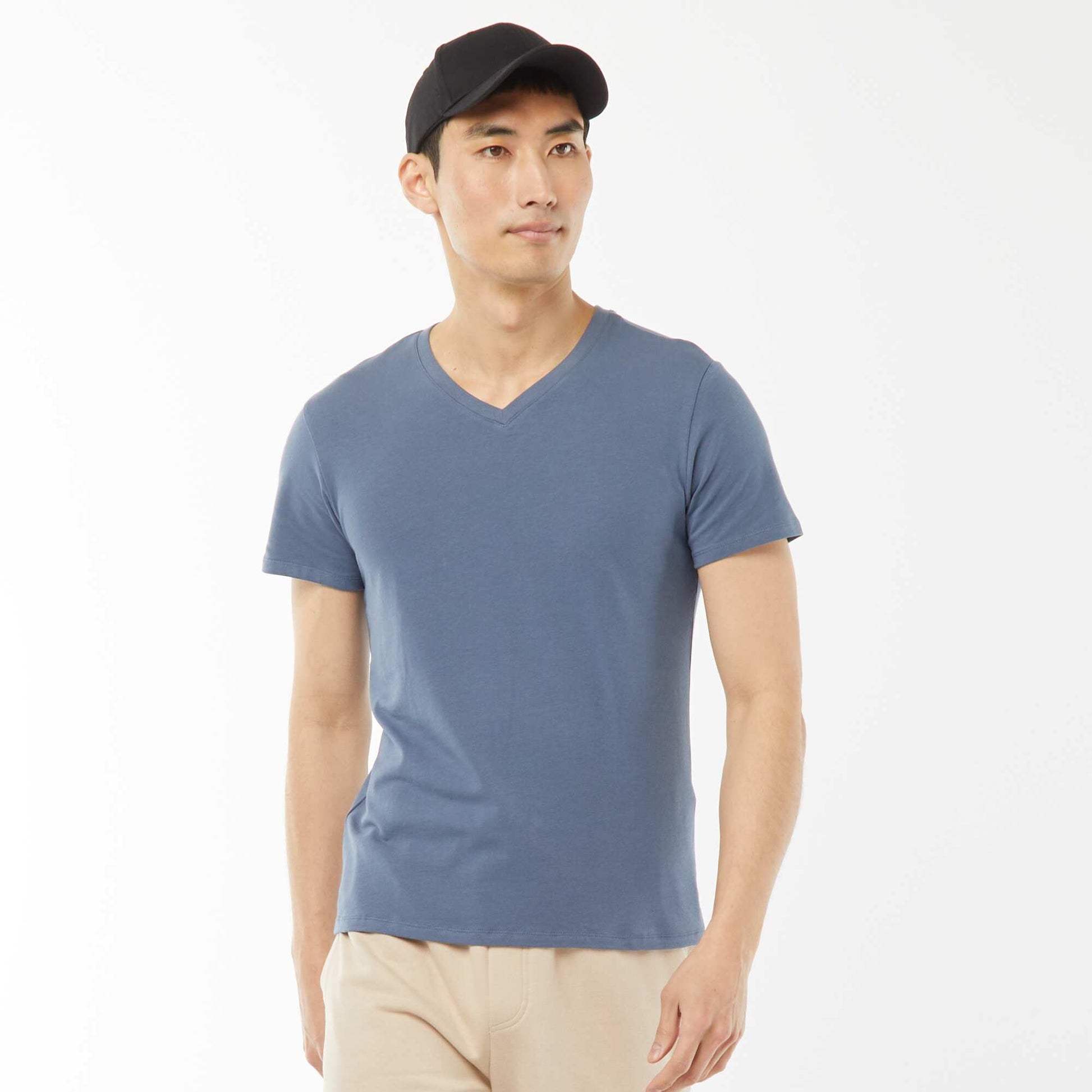 Tee-shirt regular stretch BLEU