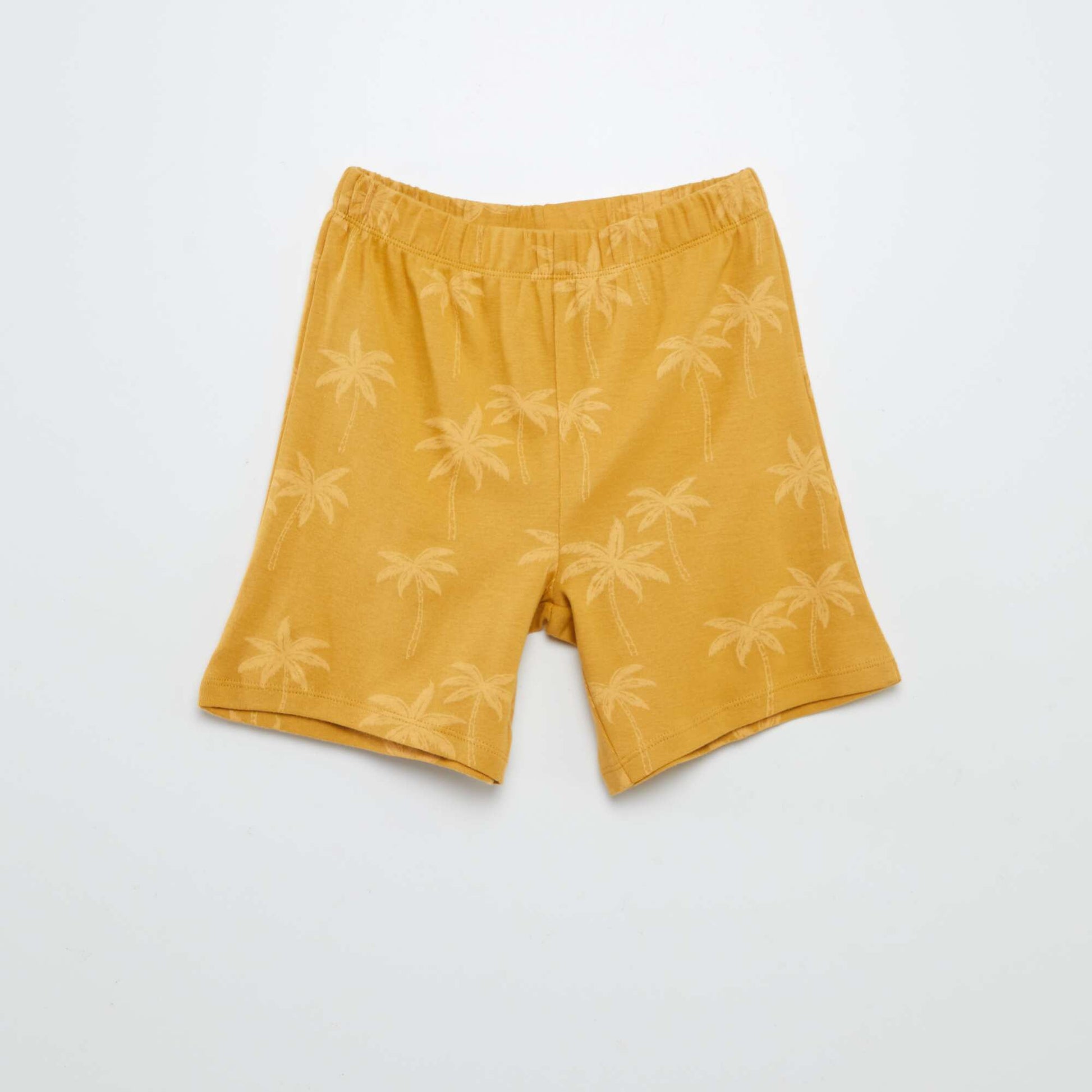 Ensemble pyjama court t-shirt + short avec imprimés - 2 pièces MARRON