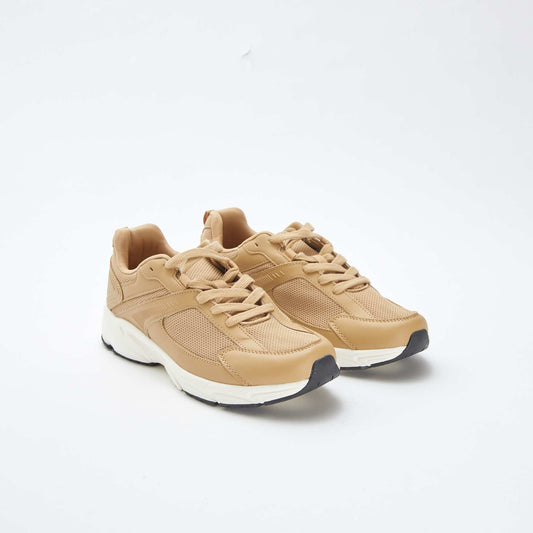 Baskets running en mesh BEIGE