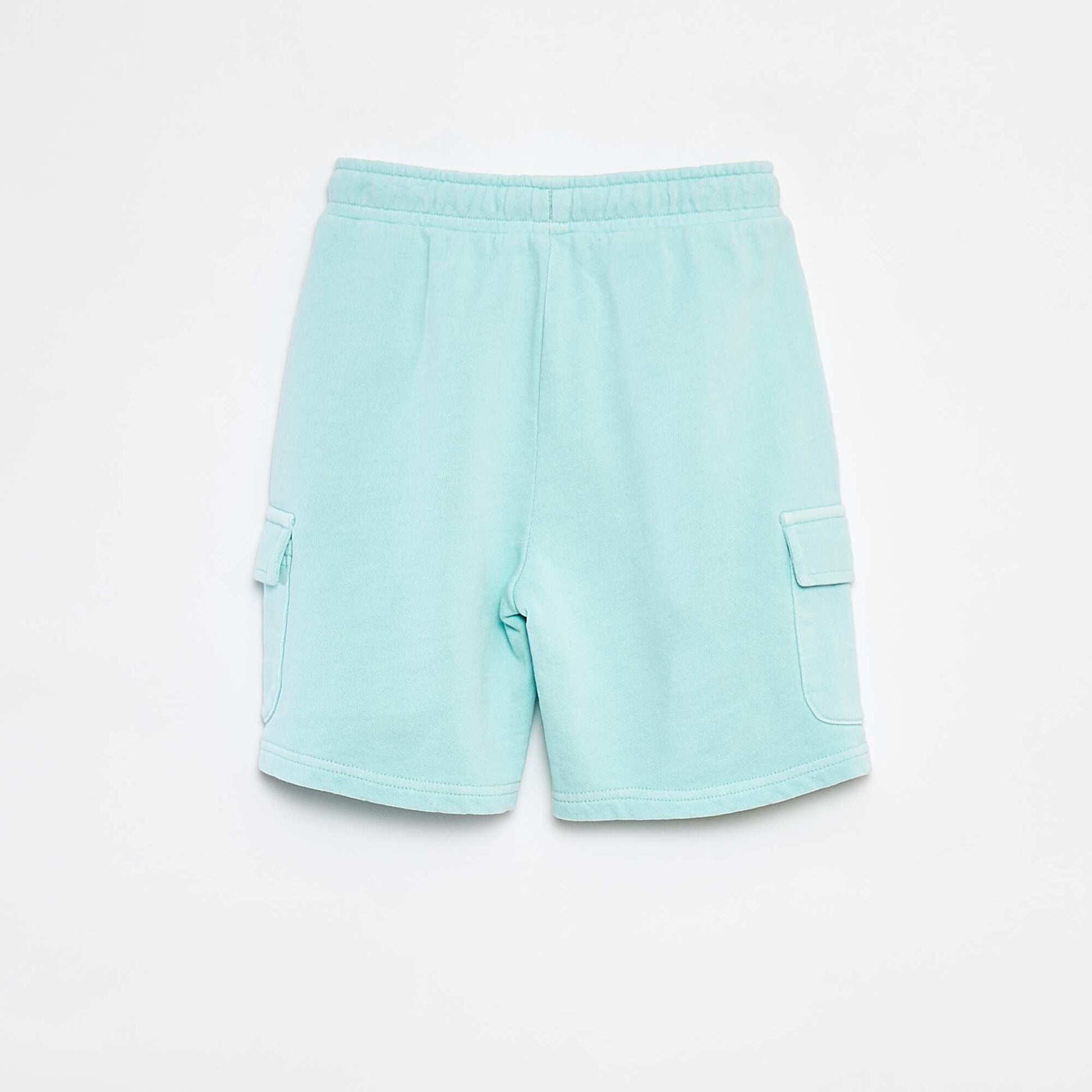 Short en molleton léger avec poche à rabat BLEU