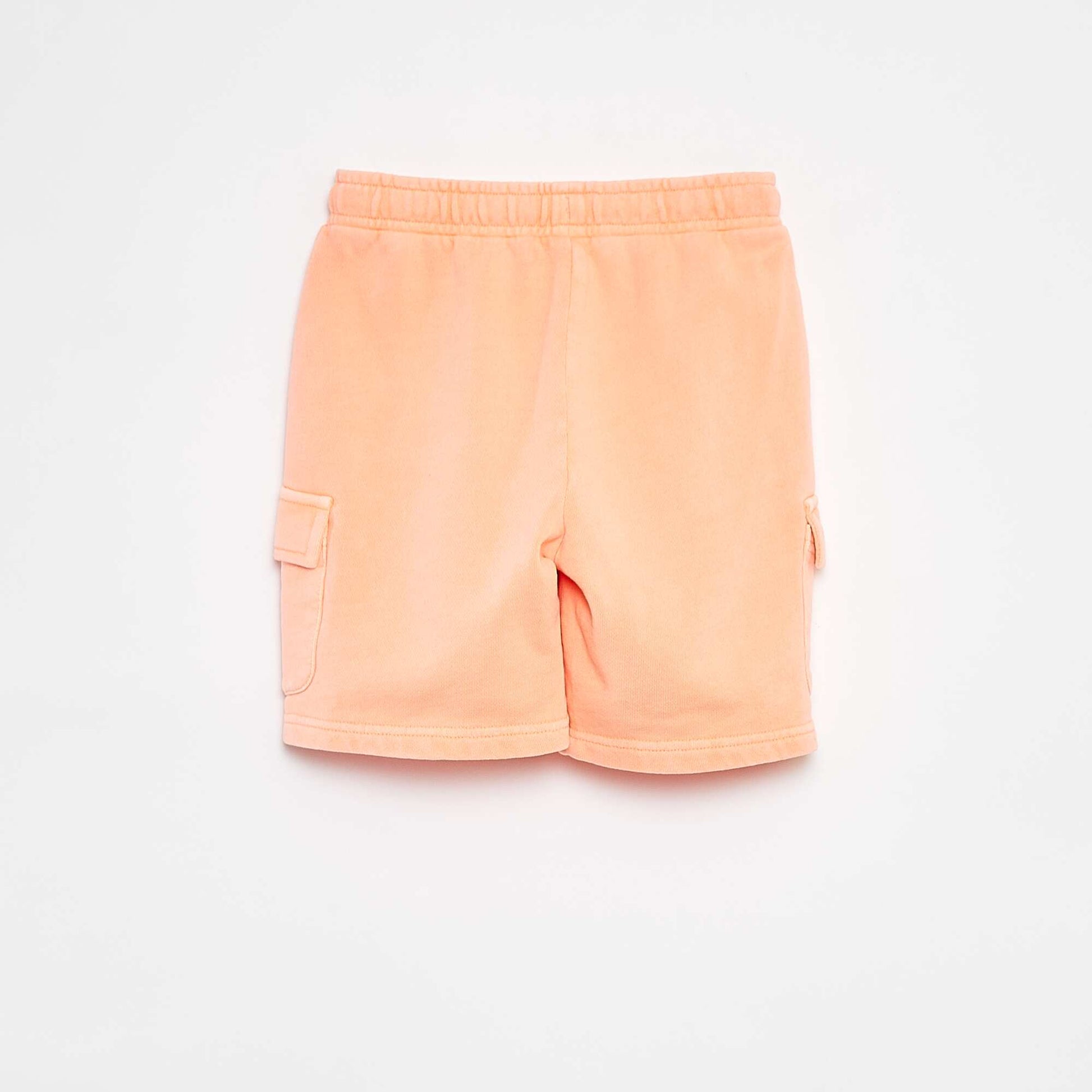 Short en molleton léger avec poche à rabat ORANGE