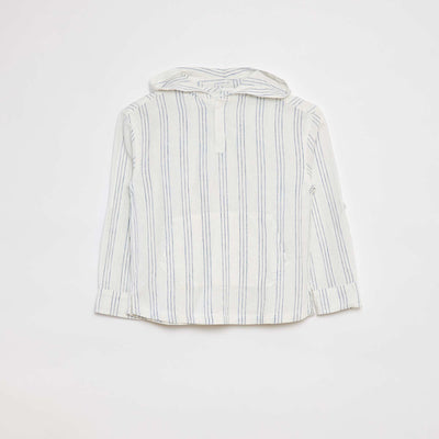 Chemise en lin mélangé VERT