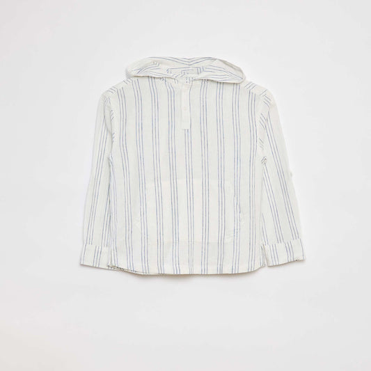 Chemise en lin mélangé VERT