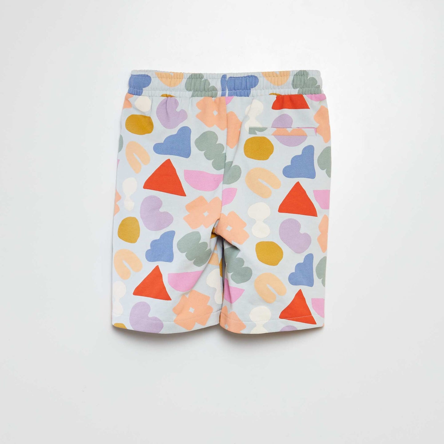 Short imprimé en molleton fin - Graphik Edition BLANC