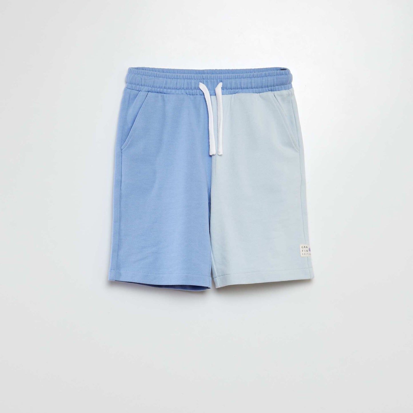 Short imprimé en molleton fin - Graphik Edition BLEU