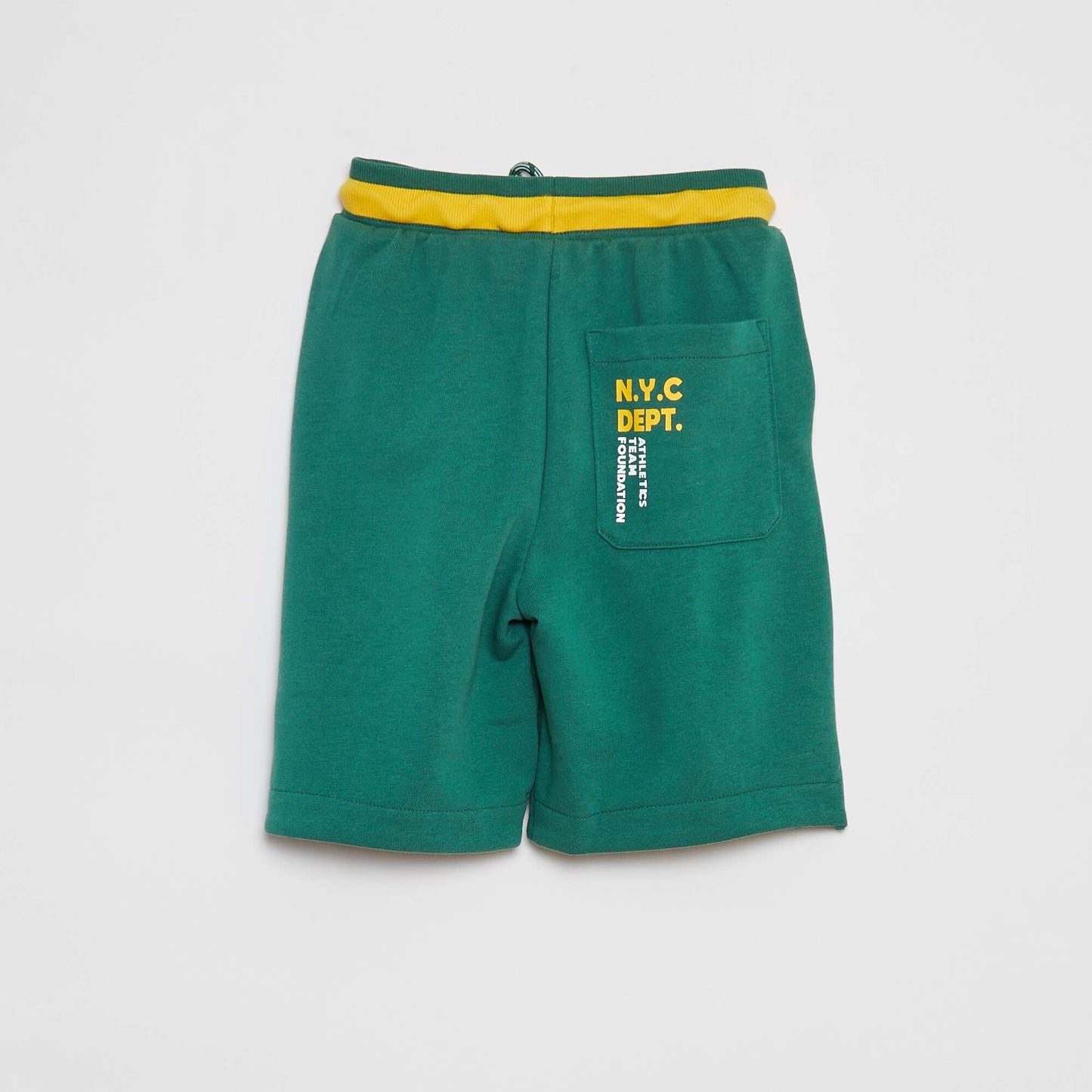 Short de sport avec taille contrastée VERT