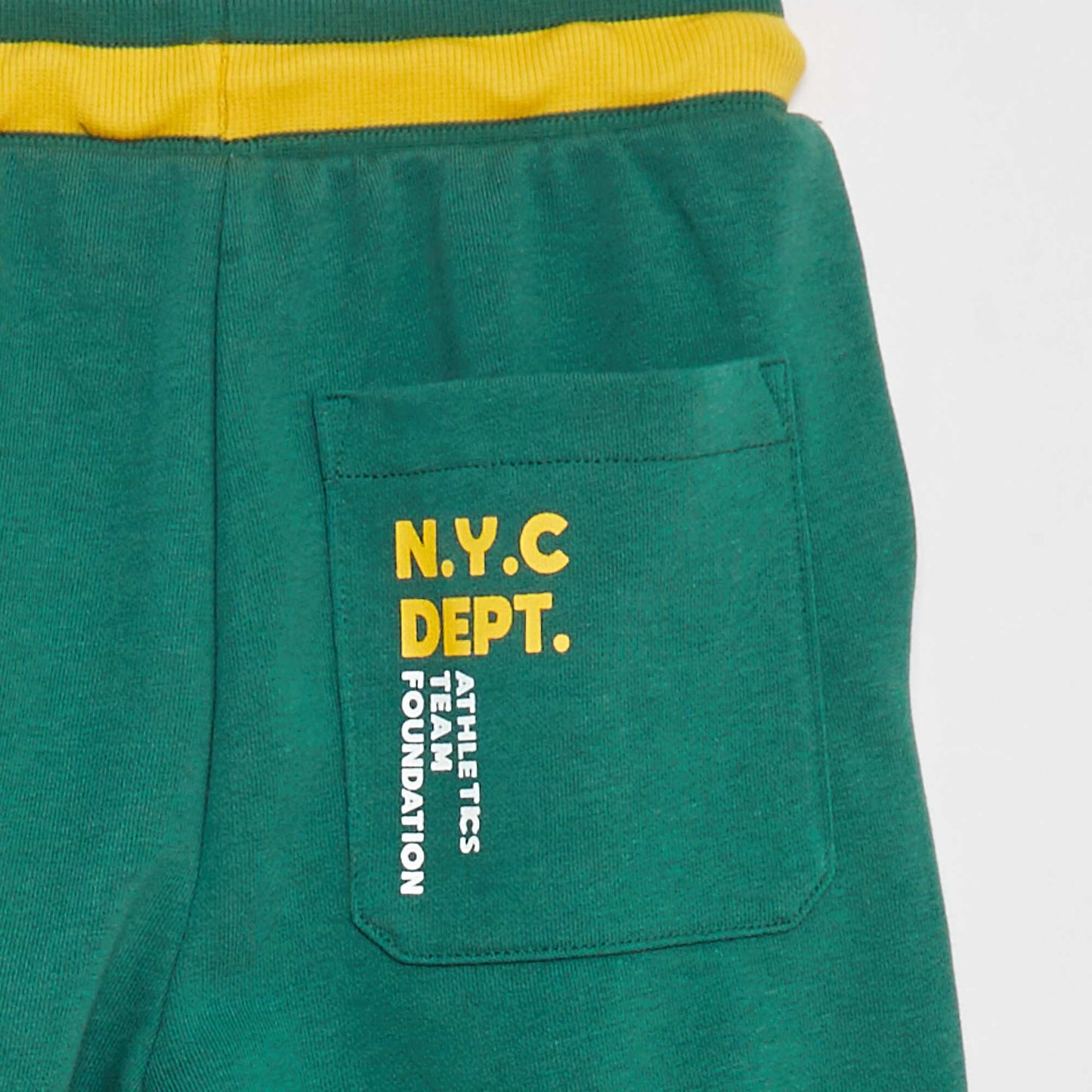 Short de sport avec taille contrastée VERT