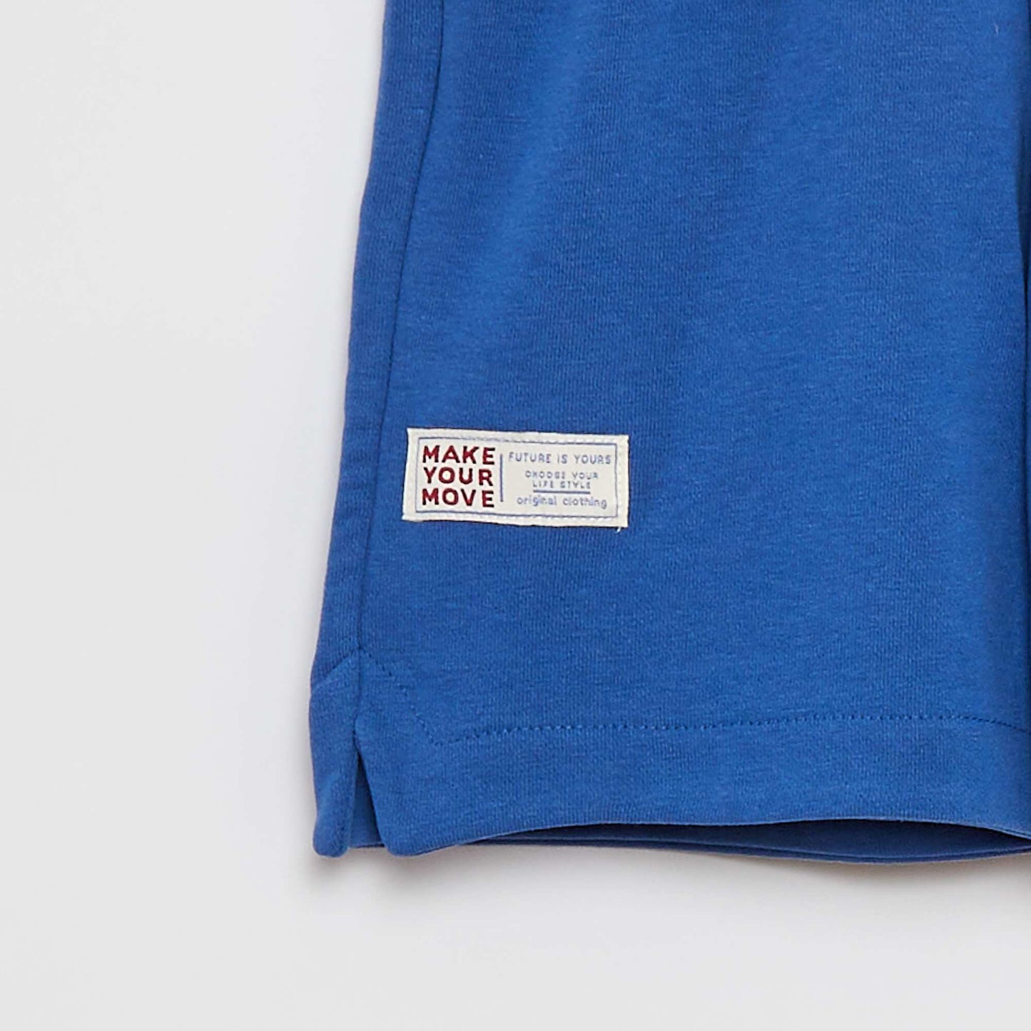 Short de sport avec taille contrastée BLEU