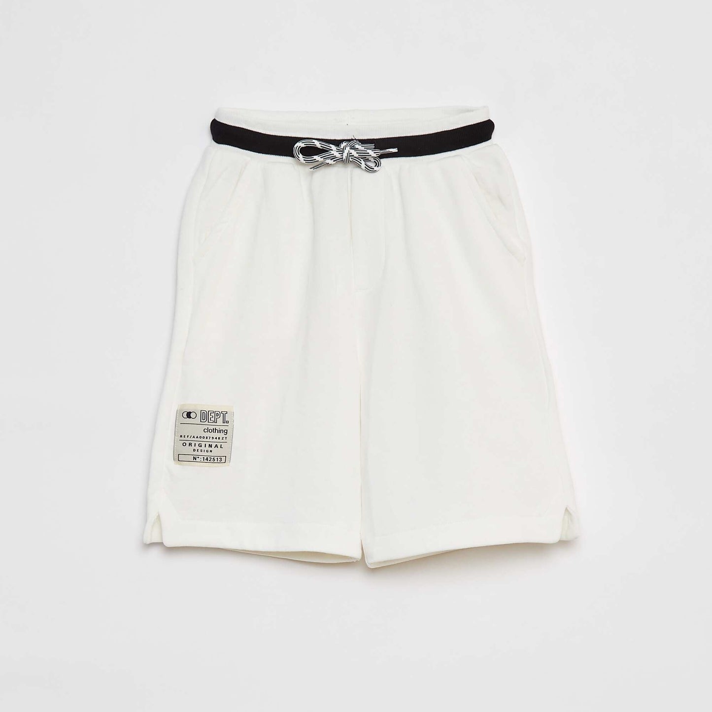 Short de sport avec taille contrastée BEIGE