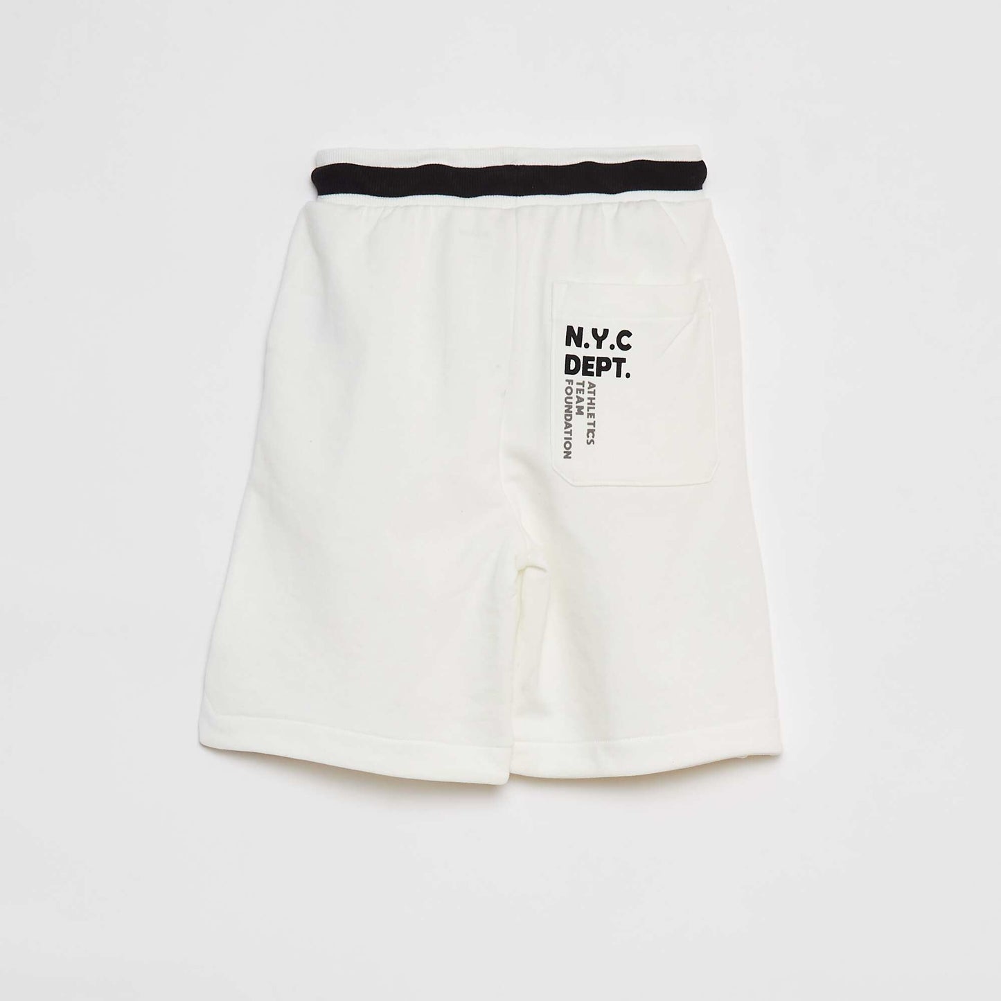 Short de sport avec taille contrastée BEIGE