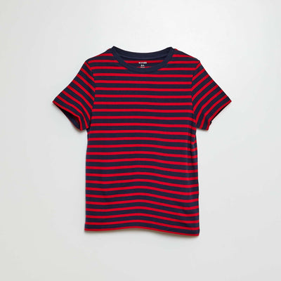 T-shirt manches courtes à motif ROUGE