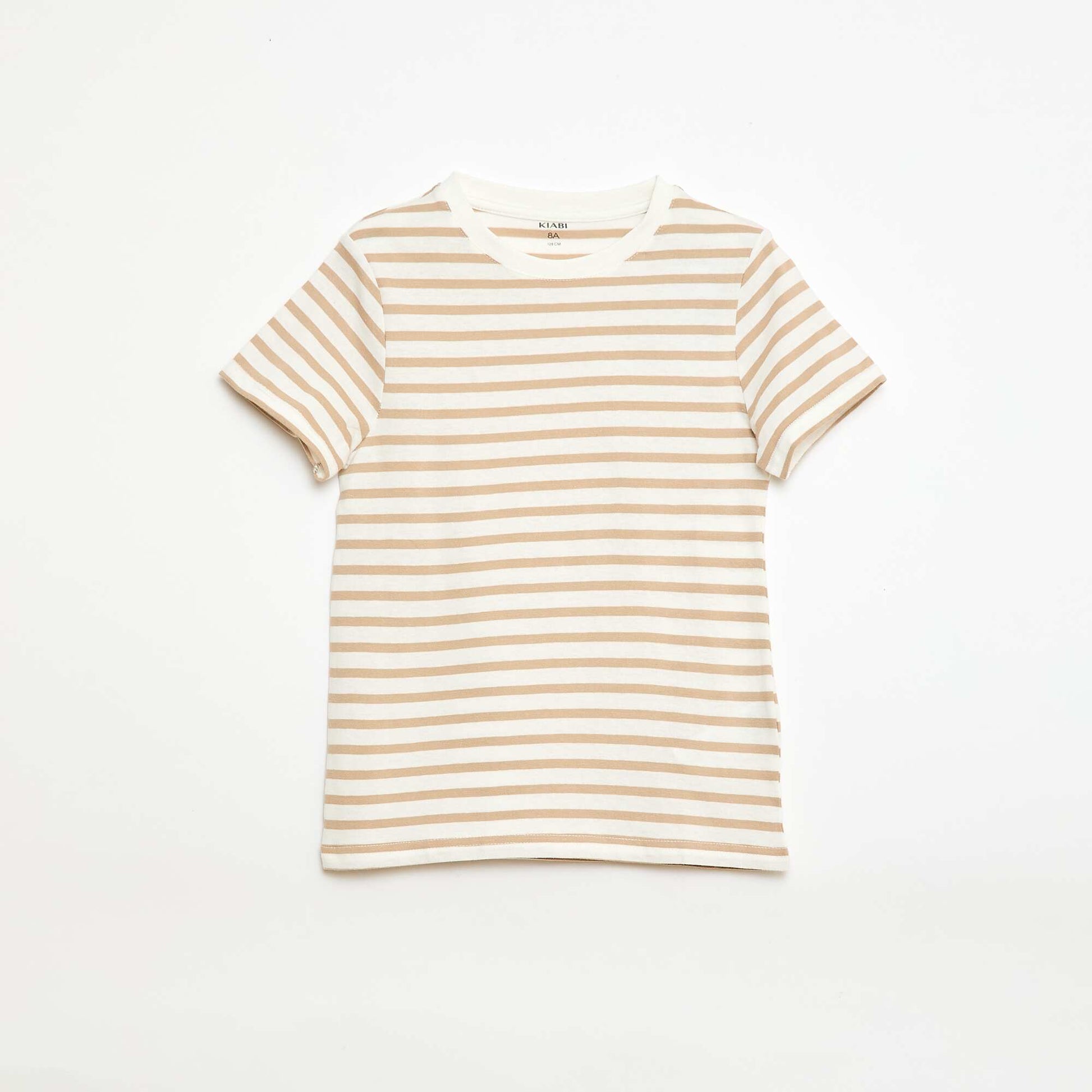 T-shirt manches courtes à motif BEIGE