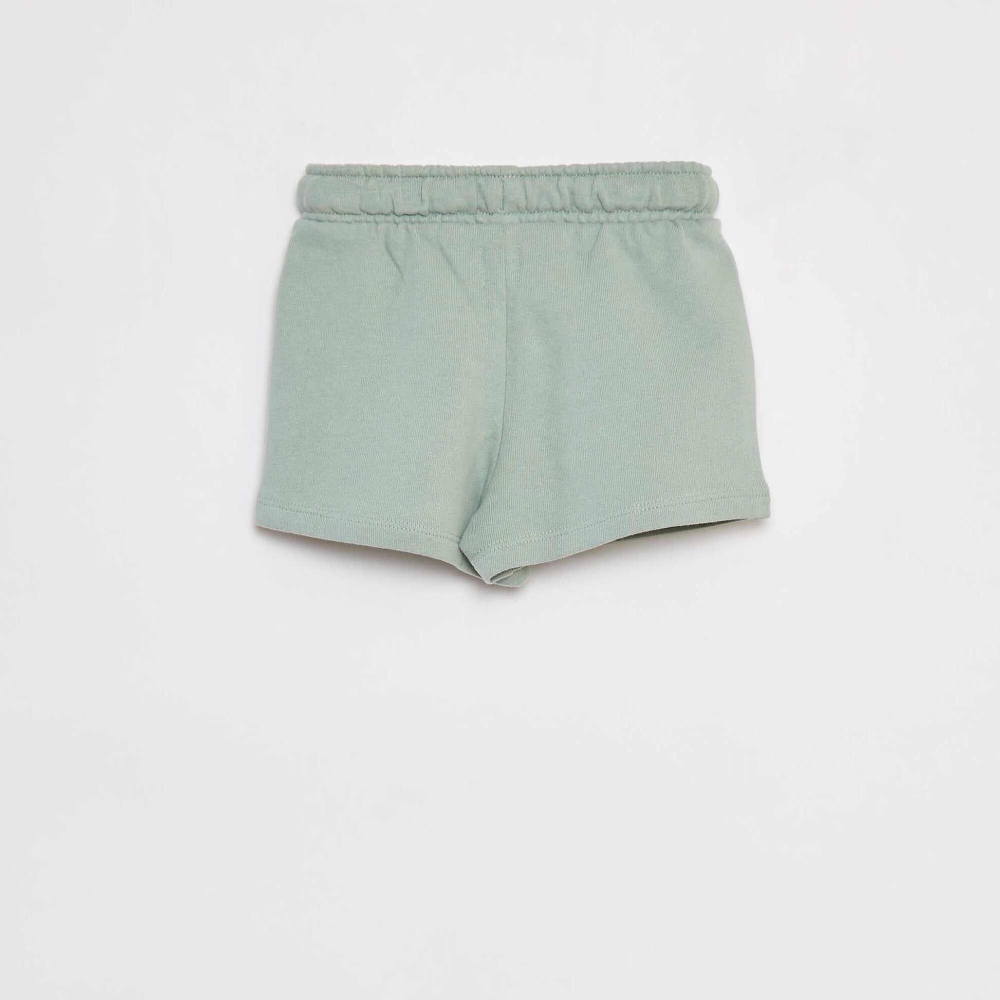 Short uni avec taille élastiquée VERT