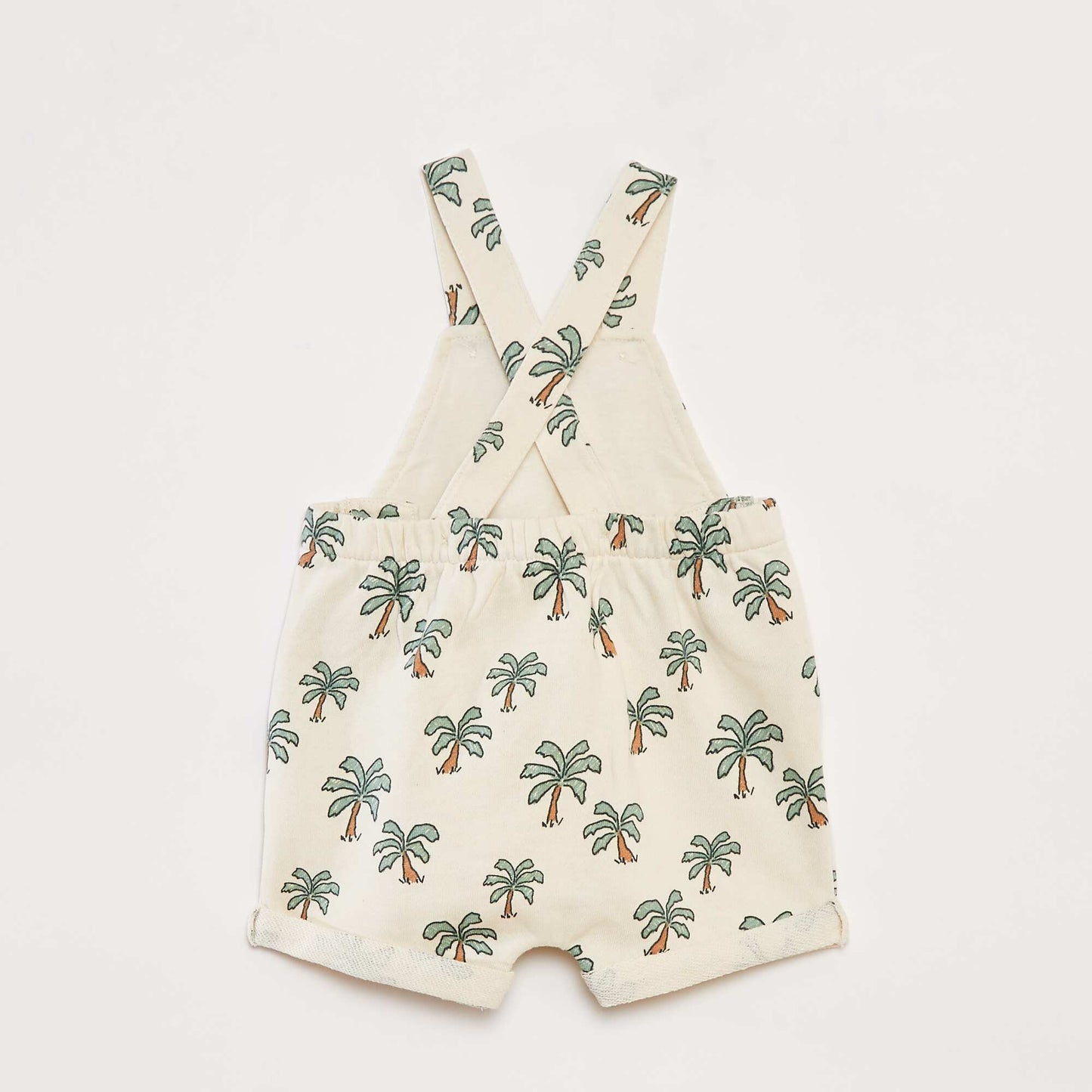 Salopette courte à bretelles croisées BEIGE