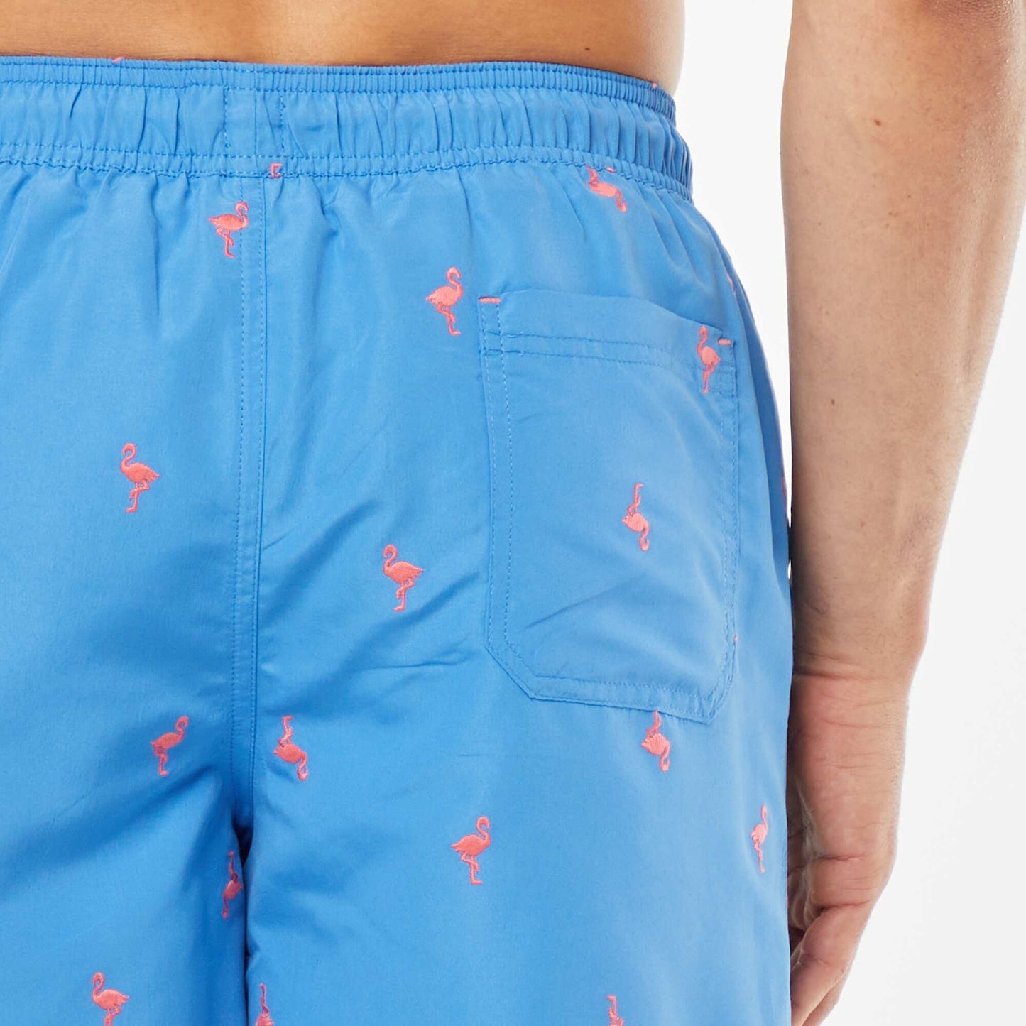 Short de bain BLEU FLAMANT ROSE