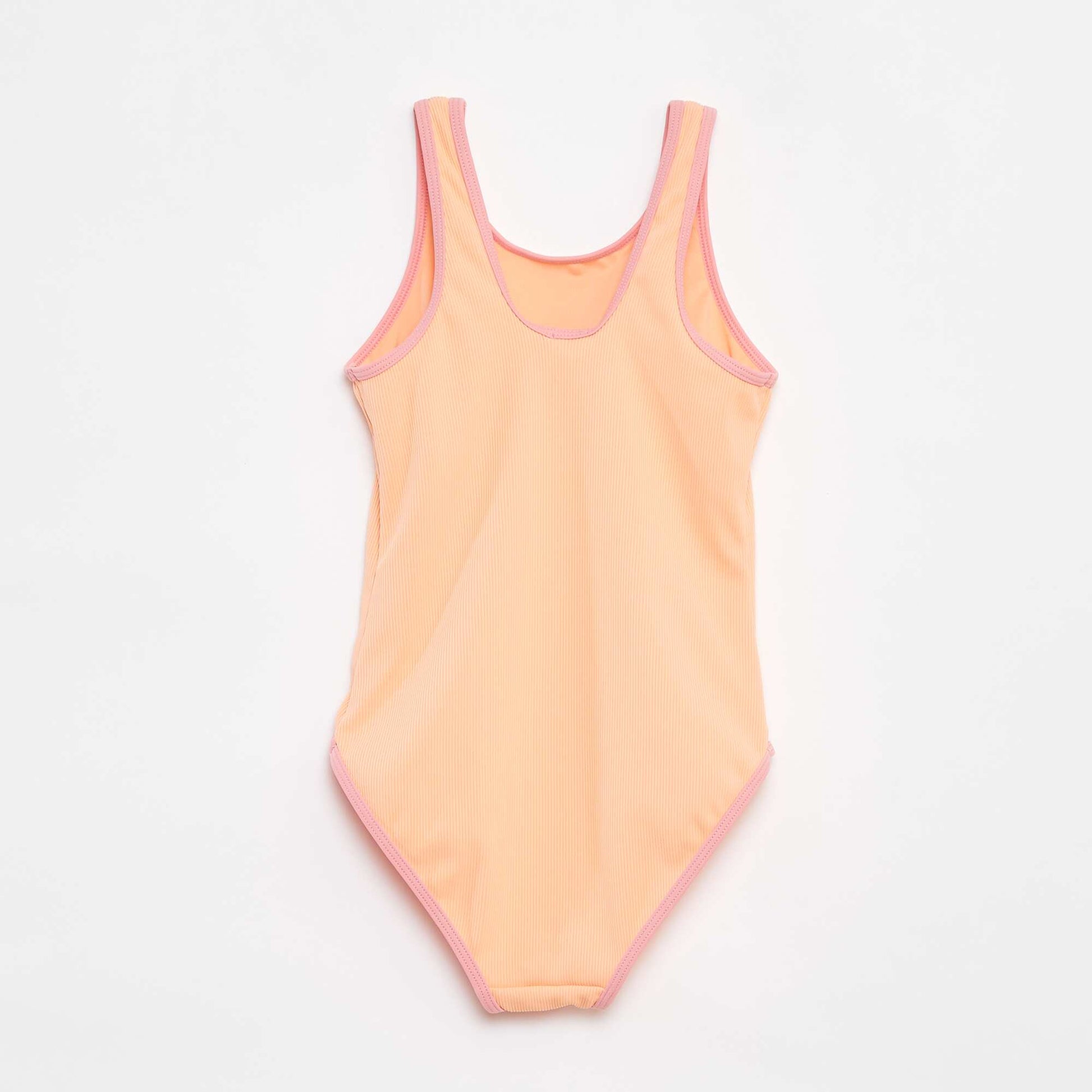 Maillot de bain côtelé et imprimé ORANGE