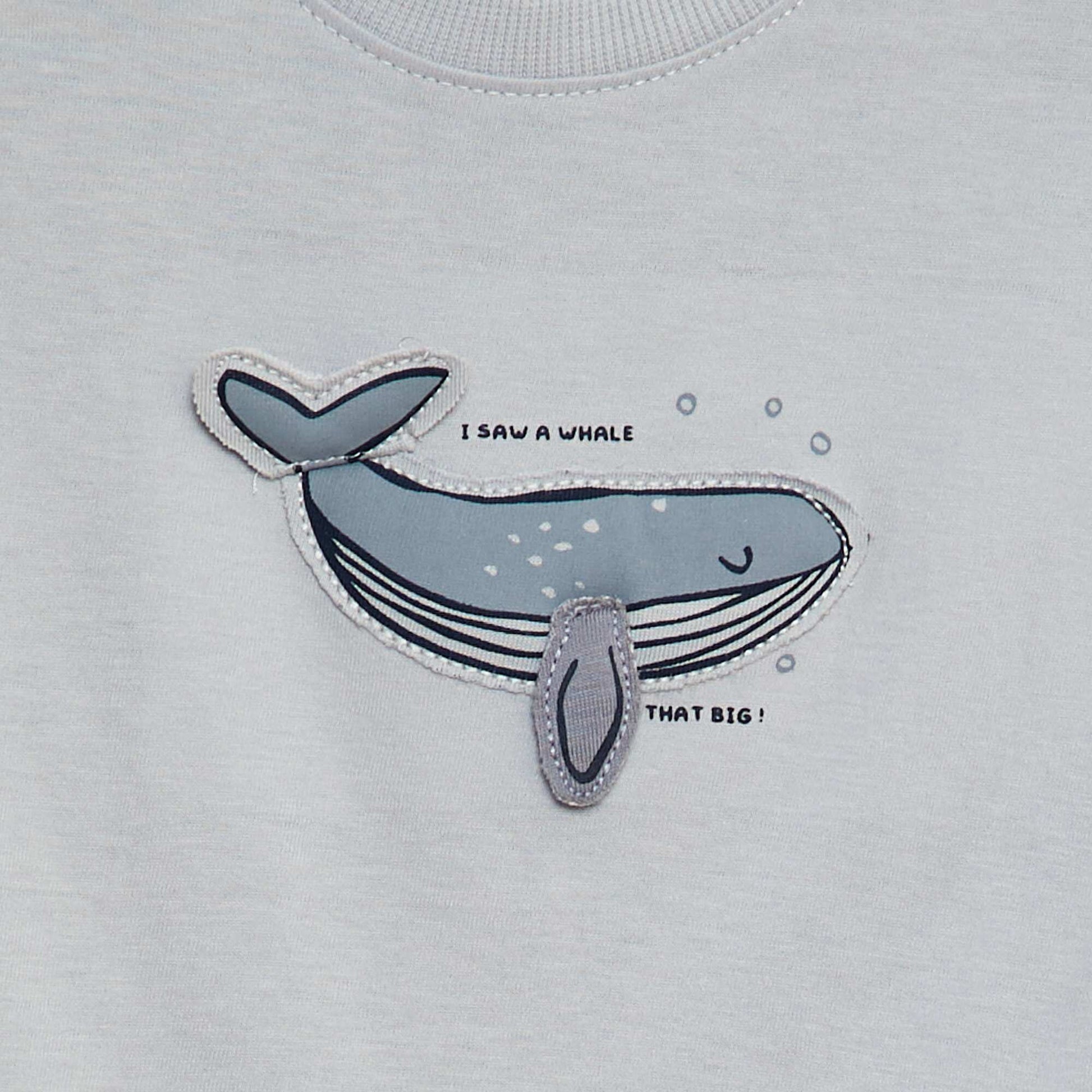 T-shirt à imprimé animé BLEU