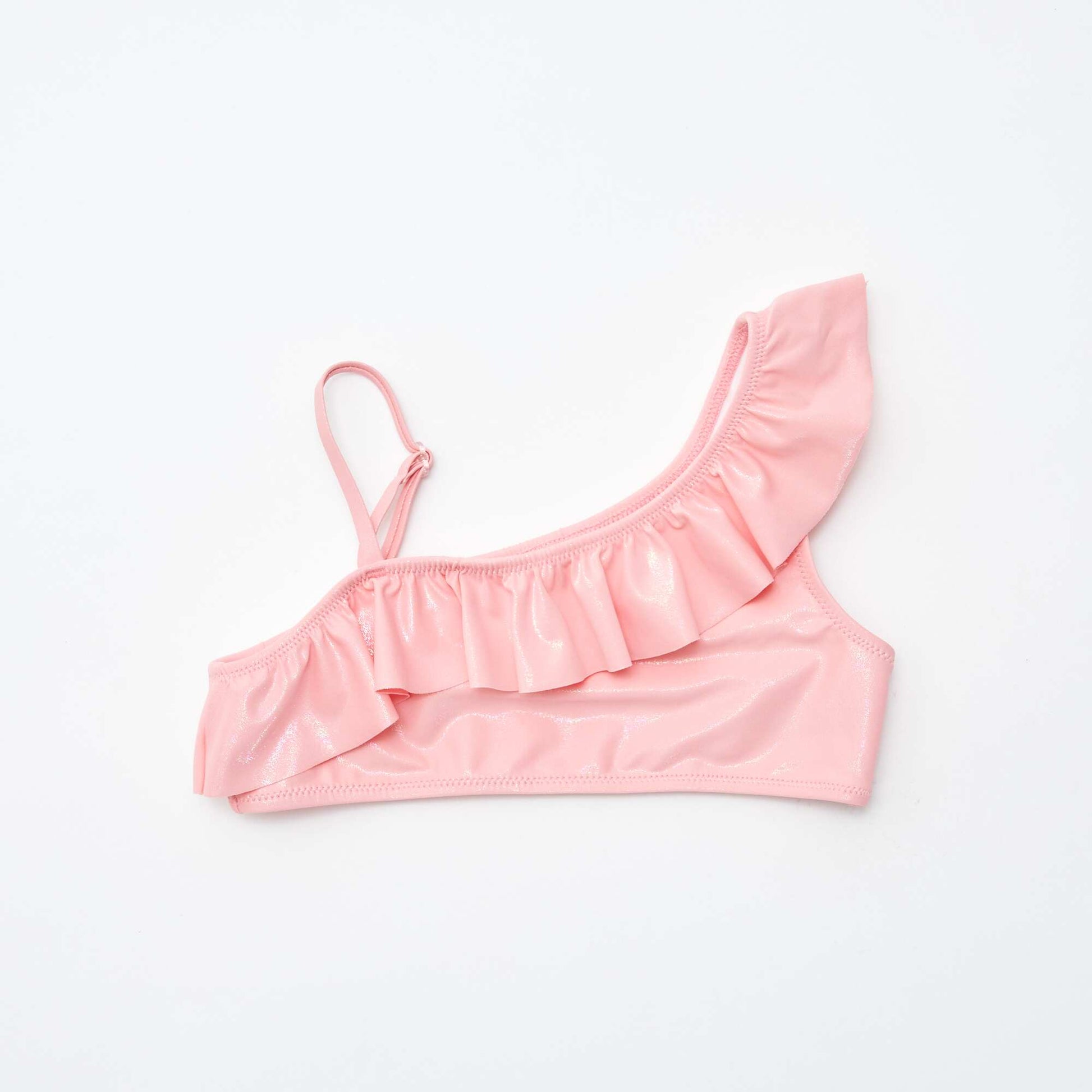 Maillot de bain pailleté et volanté - 2 pièces ROSE