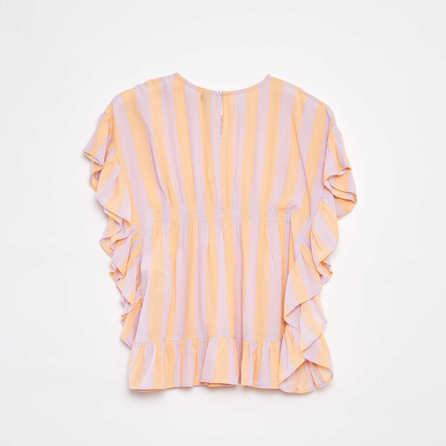 Robe à volants avec imprimé ORANGE