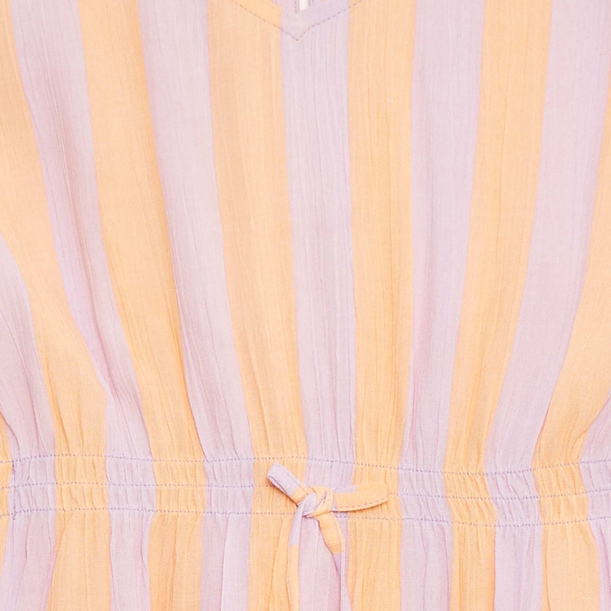 Robe à volants avec imprimé ORANGE