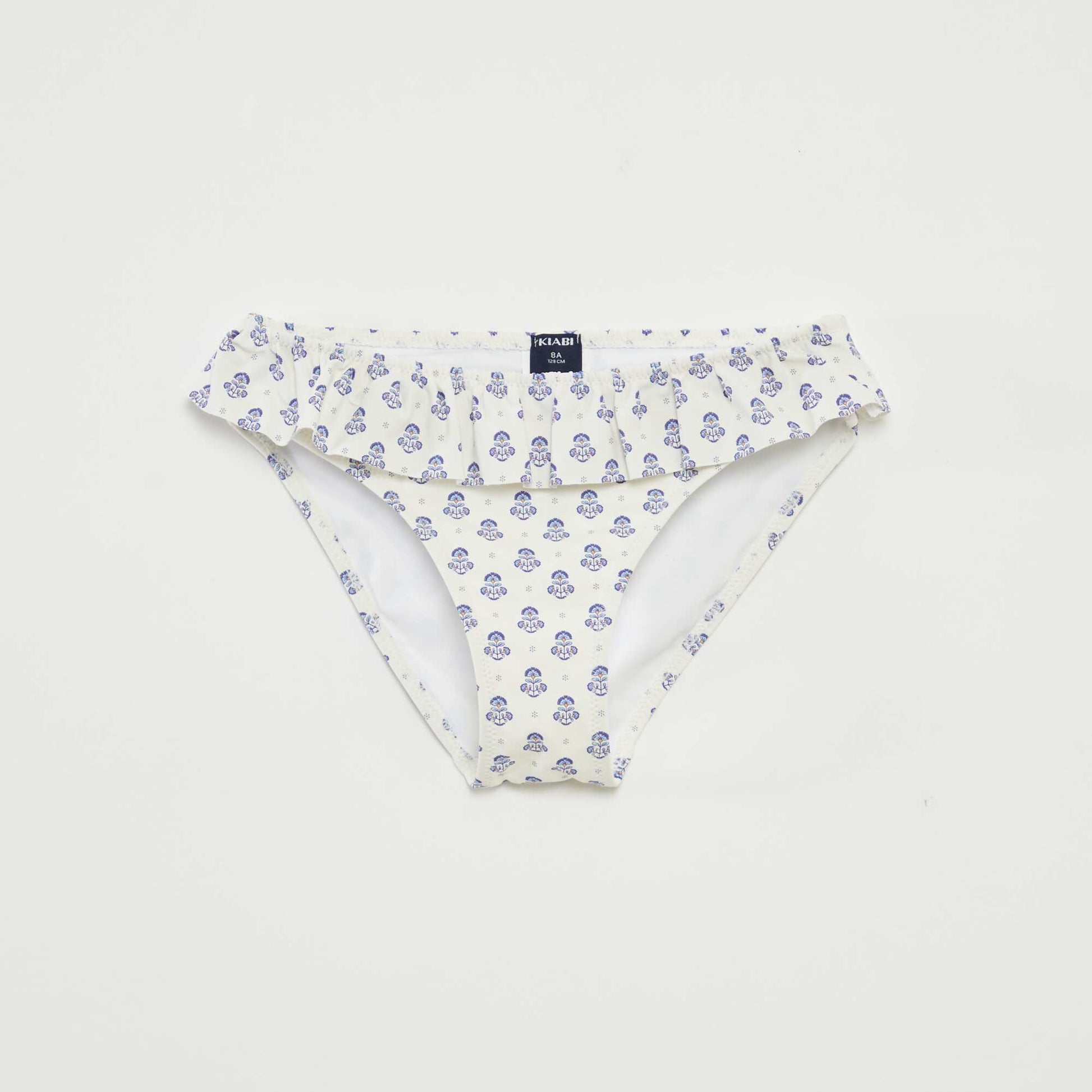 Maillot de bain fleuri - 2 pièces BLANC
