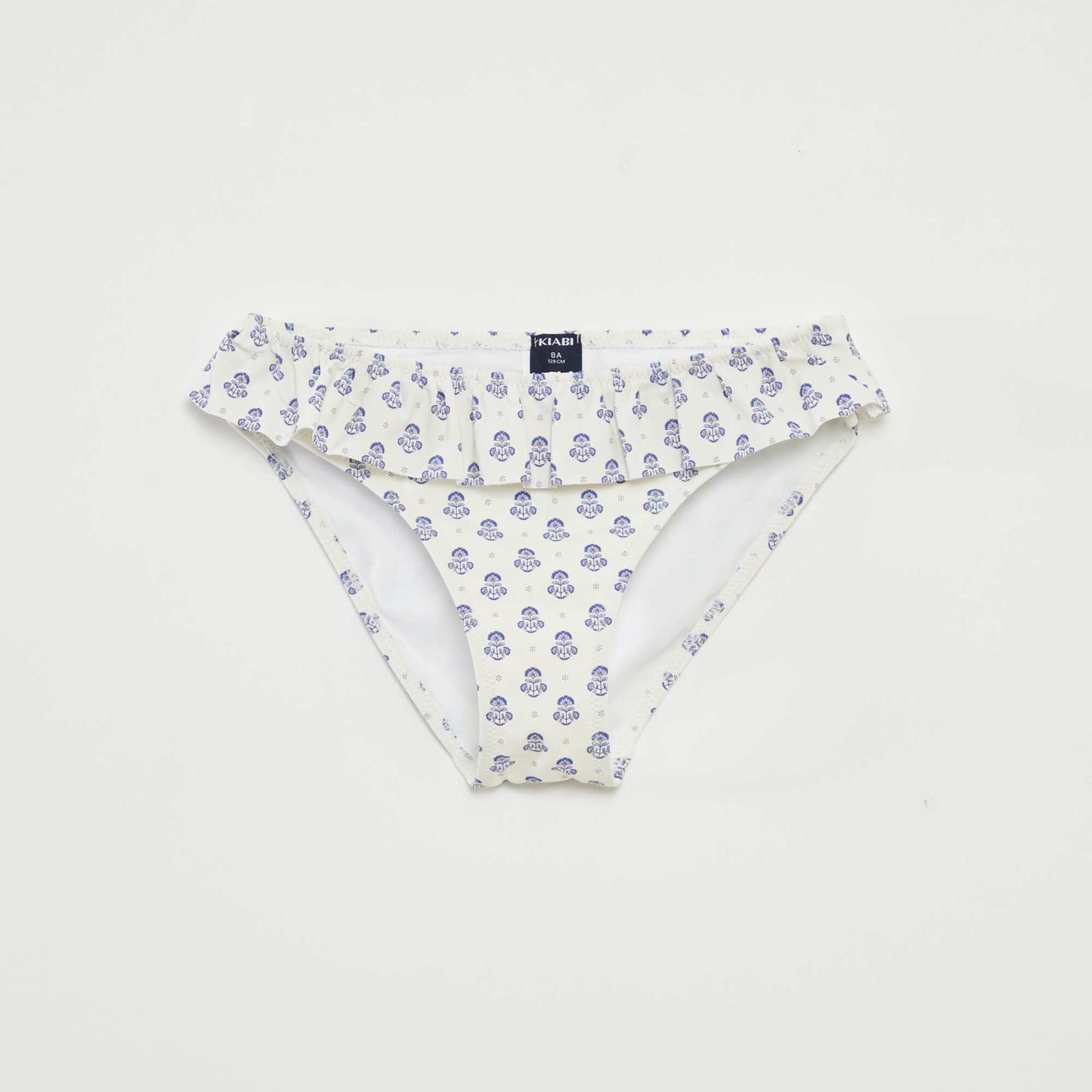 Maillot de bain fleuri - 2 pièces BLANC