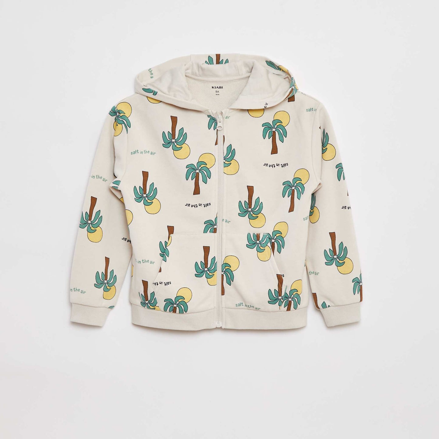 Sweat à capuche avec imprimé BLANC