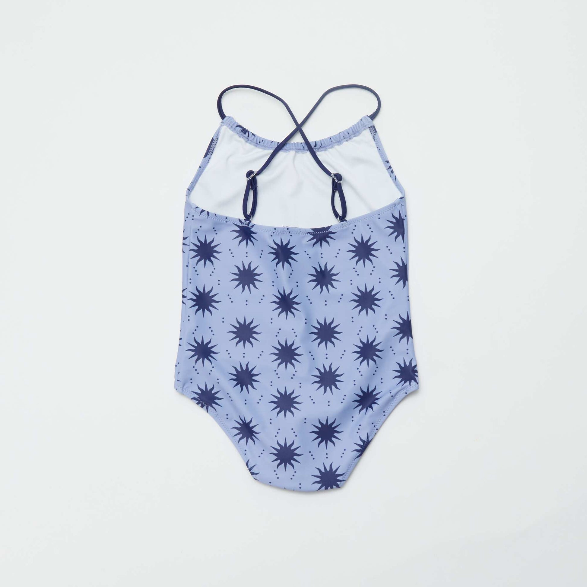 Maillot de bain fleuri - 1 pièce BLEU