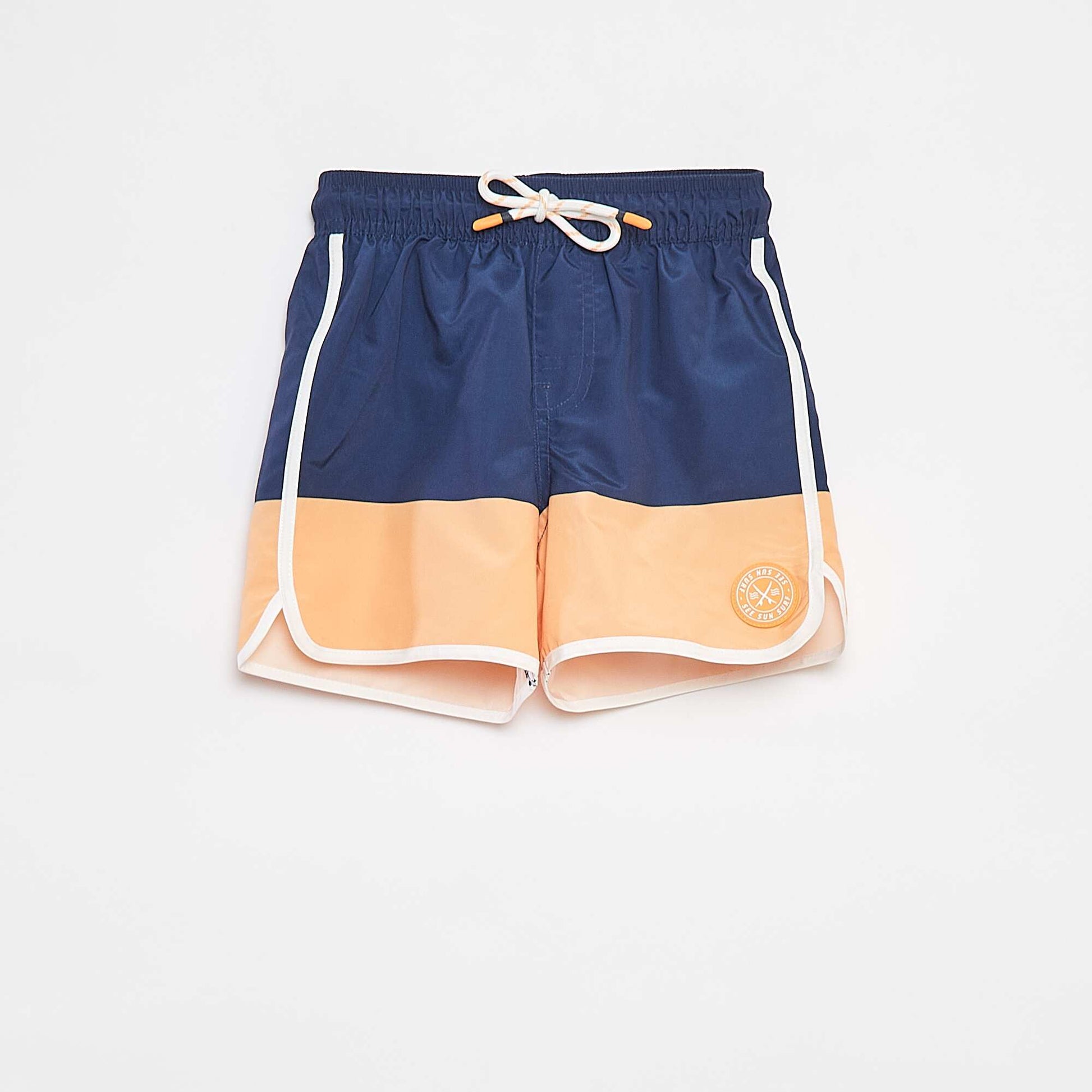 Bermuda de bain avec cordons de serrage ORANGE