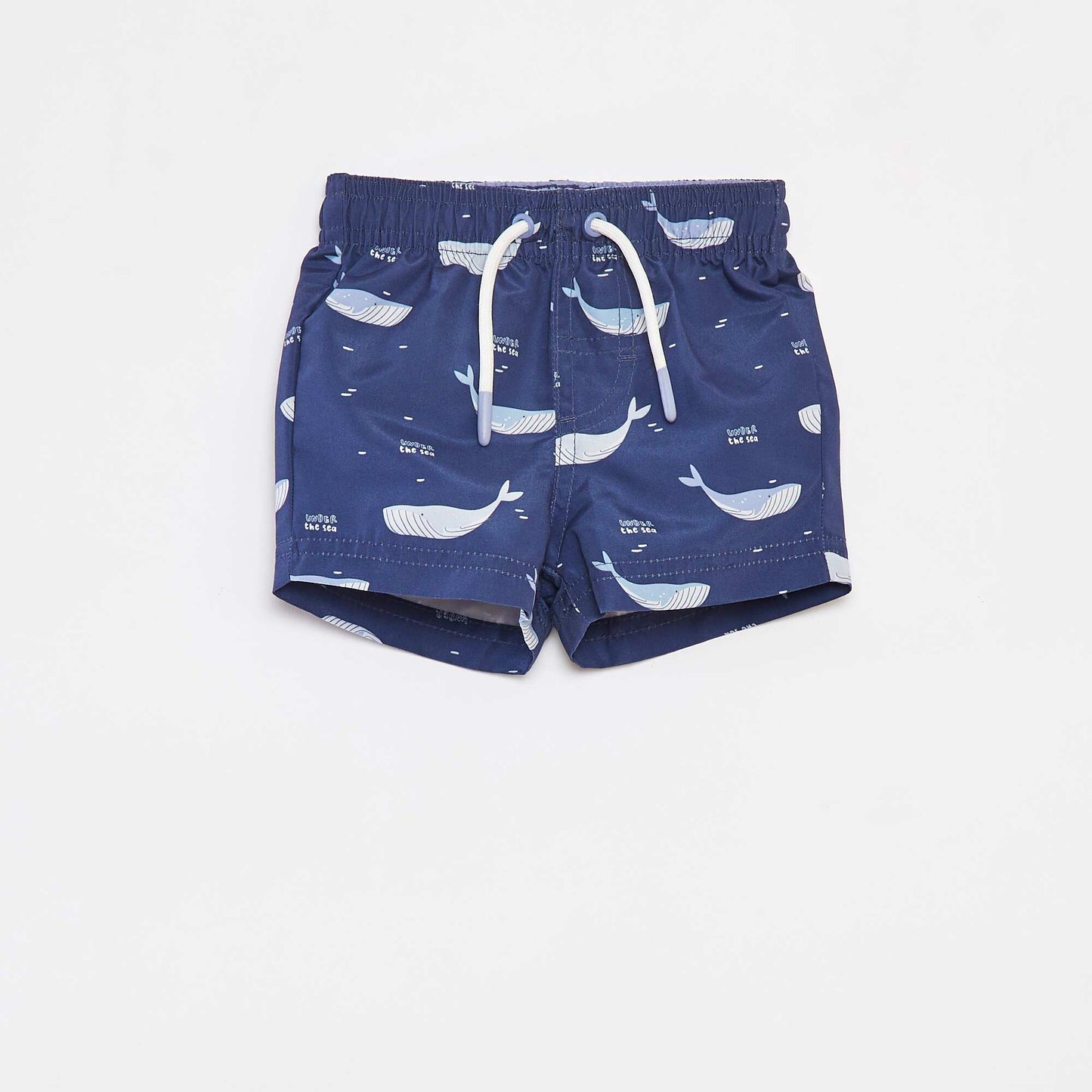 Short de bain à motif BLEU