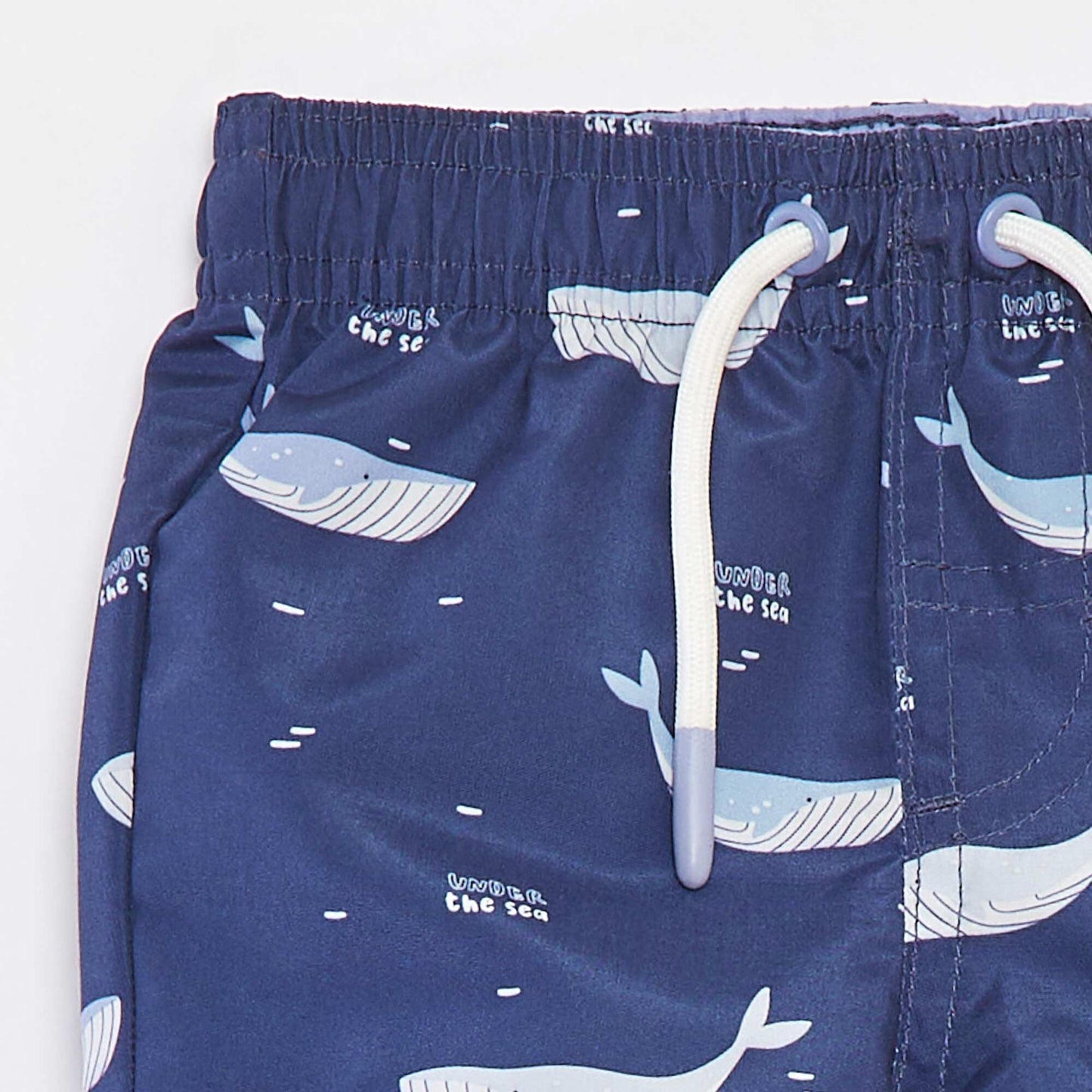 Short de bain à motif BLEU