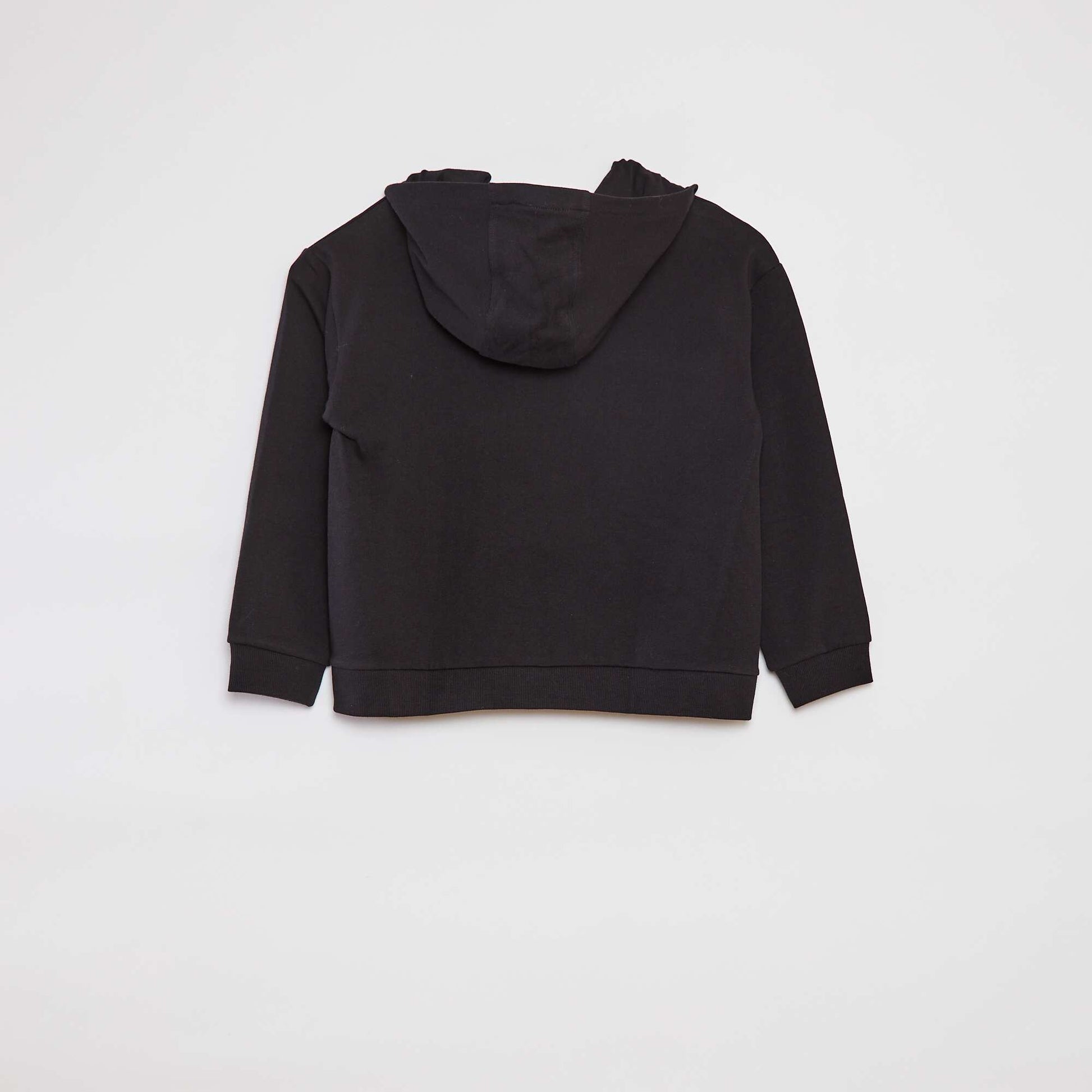 Sweat à capuche loose en french terry NOIR