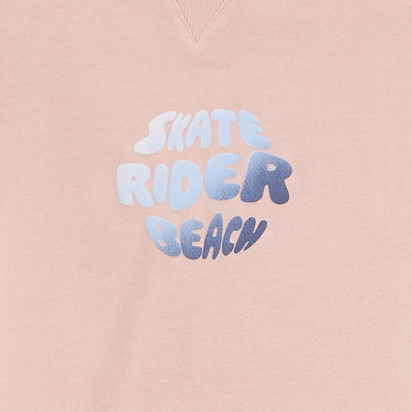 Sweat à capuche loose en french terry ROSE