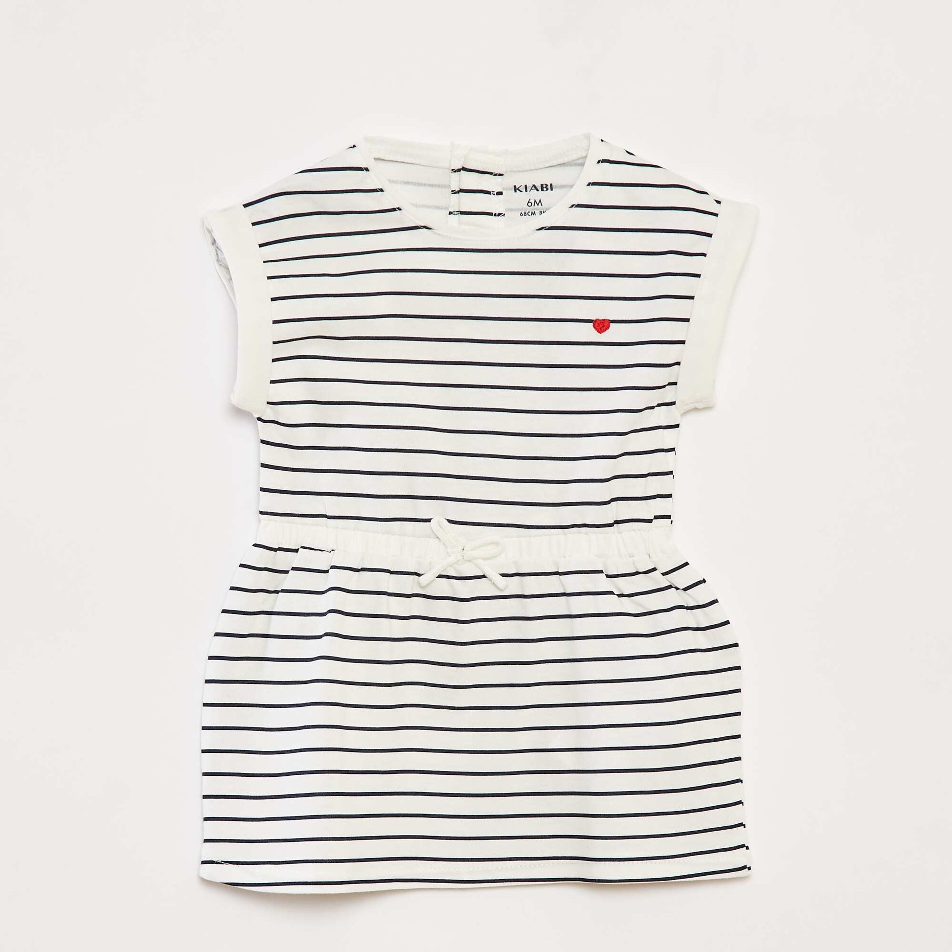 Robe en jersey à motif BLANC