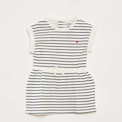 Robe en jersey à motif BLANC
