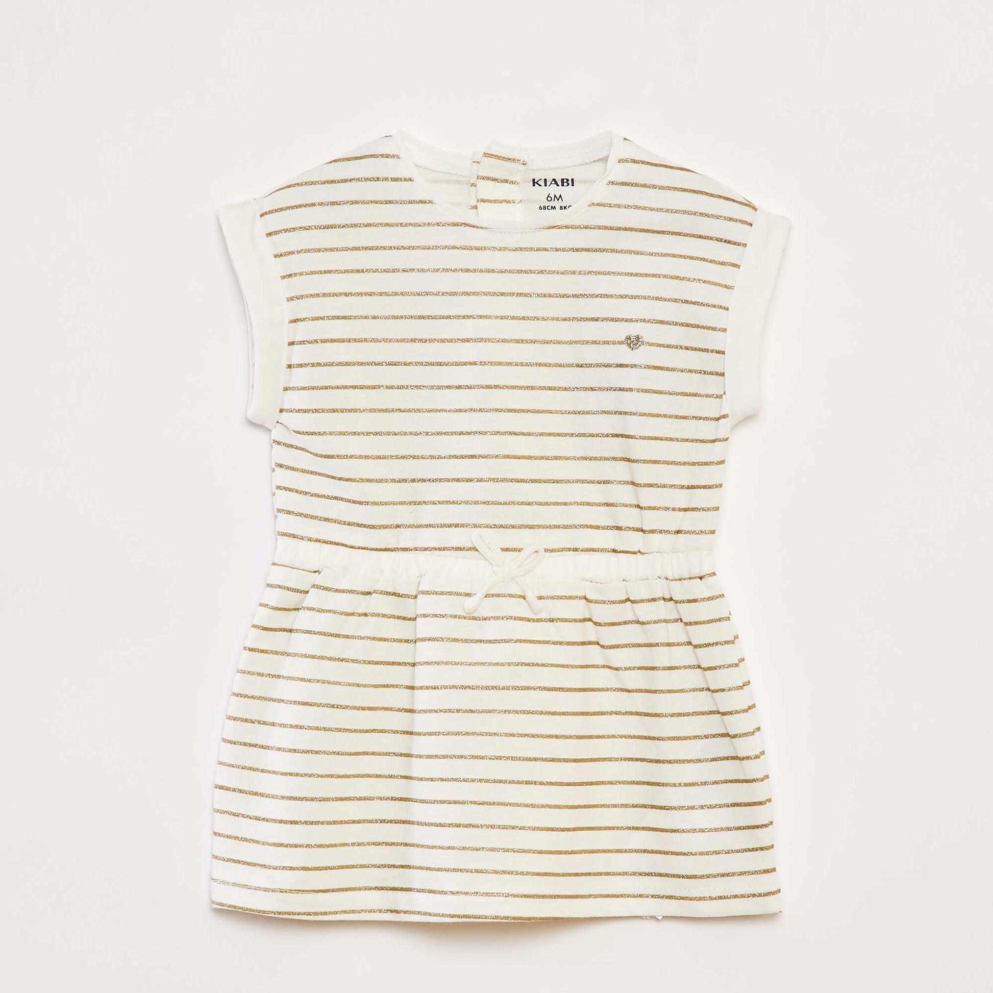 Robe en jersey à motif BLANC