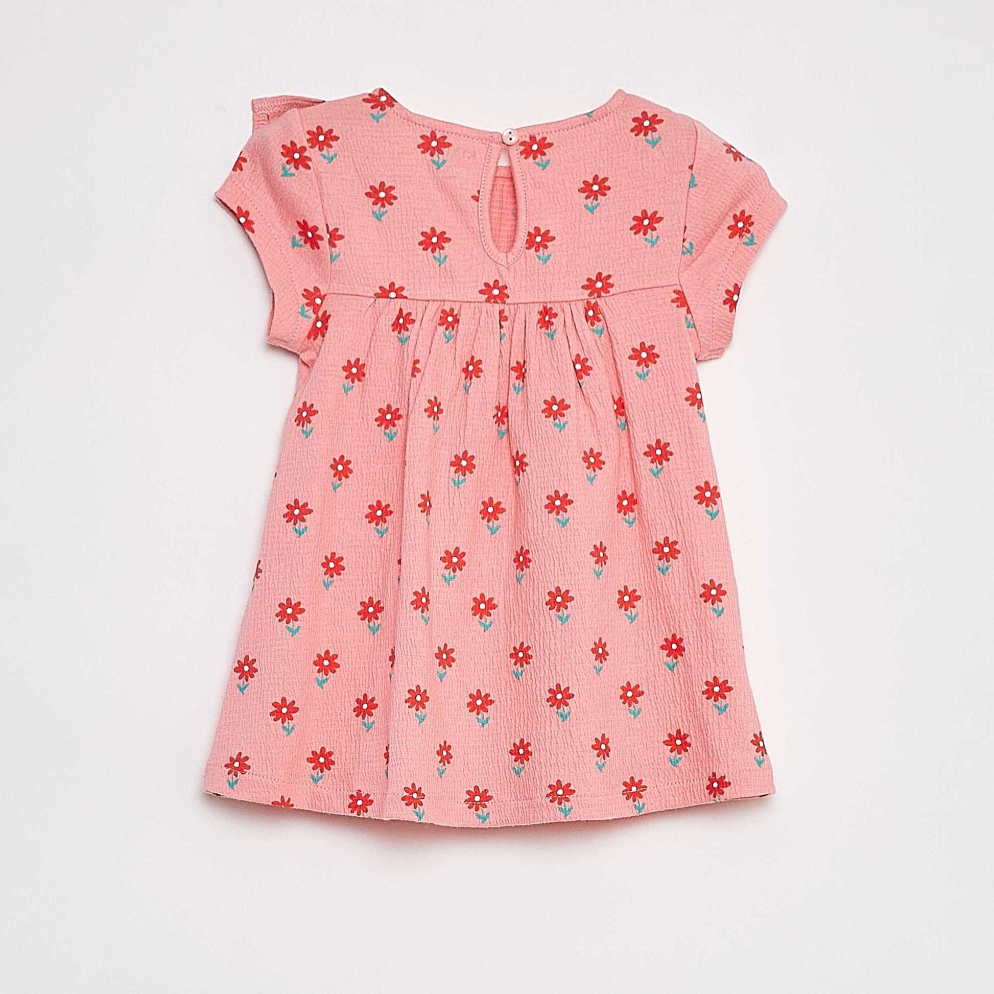 Robe volantée à manches courtes ROSE