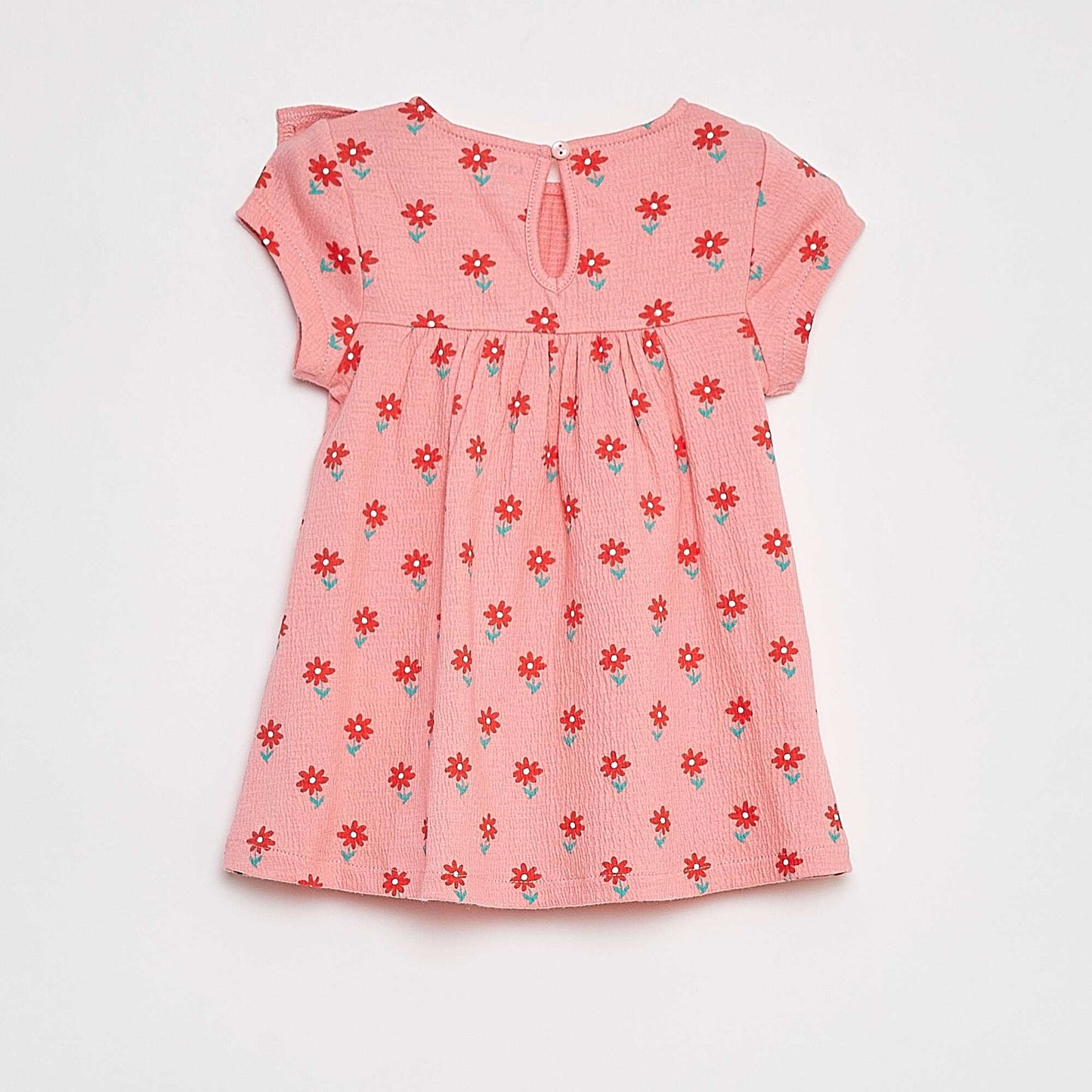 Robe volantée à manches courtes ROSE