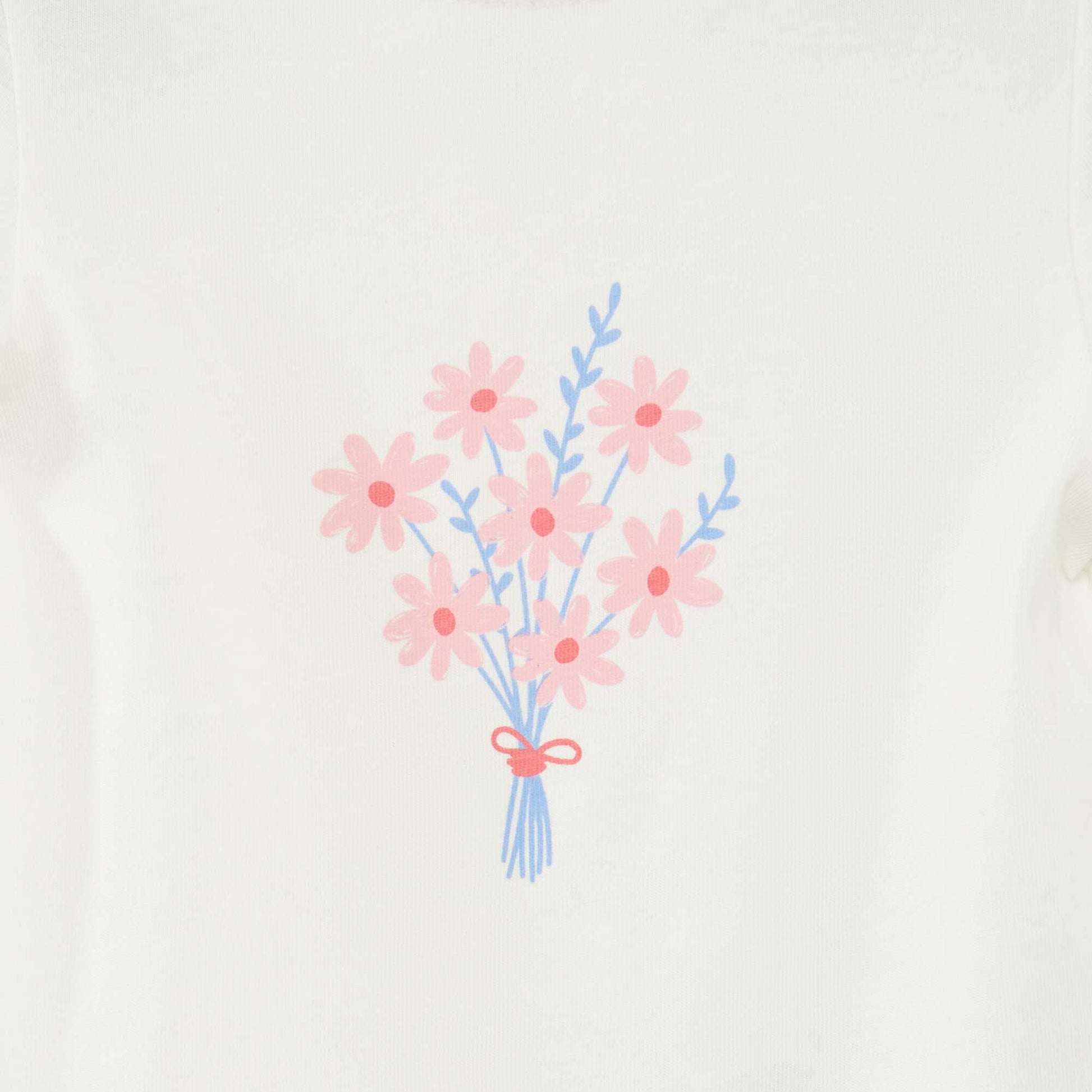 Ensemble t-shirt + legging côtelé - 2 pièces BLANC