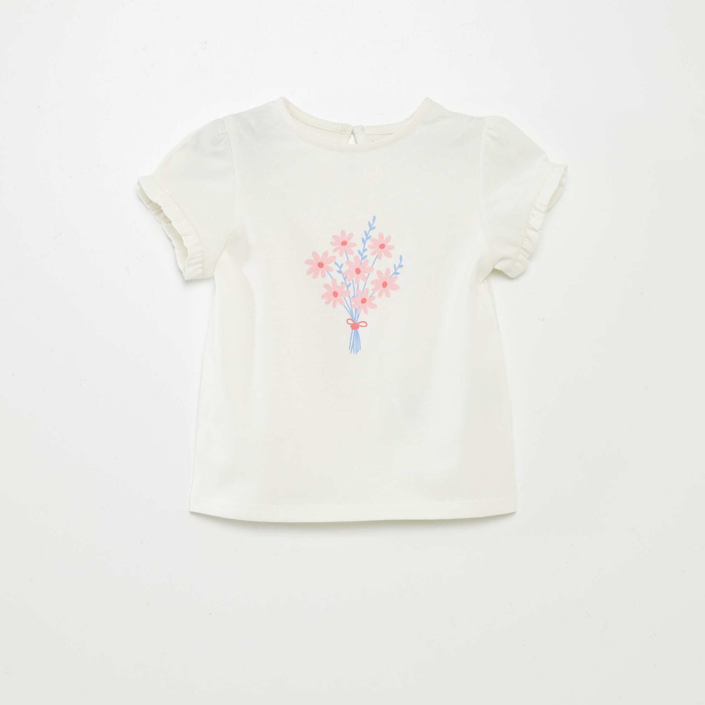 Ensemble t-shirt + legging côtelé - 2 pièces BLANC