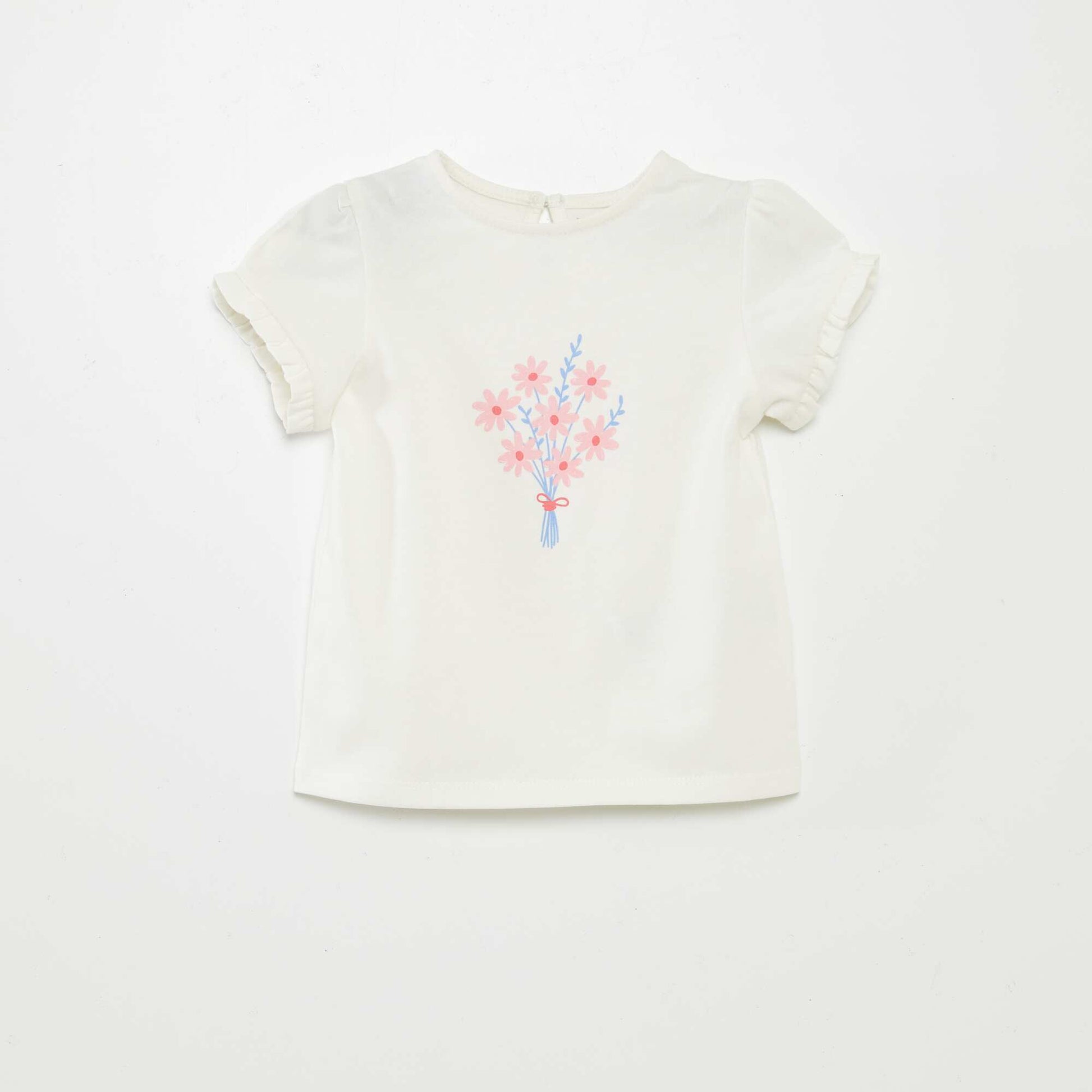 Ensemble t-shirt + legging côtelé - 2 pièces BLANC