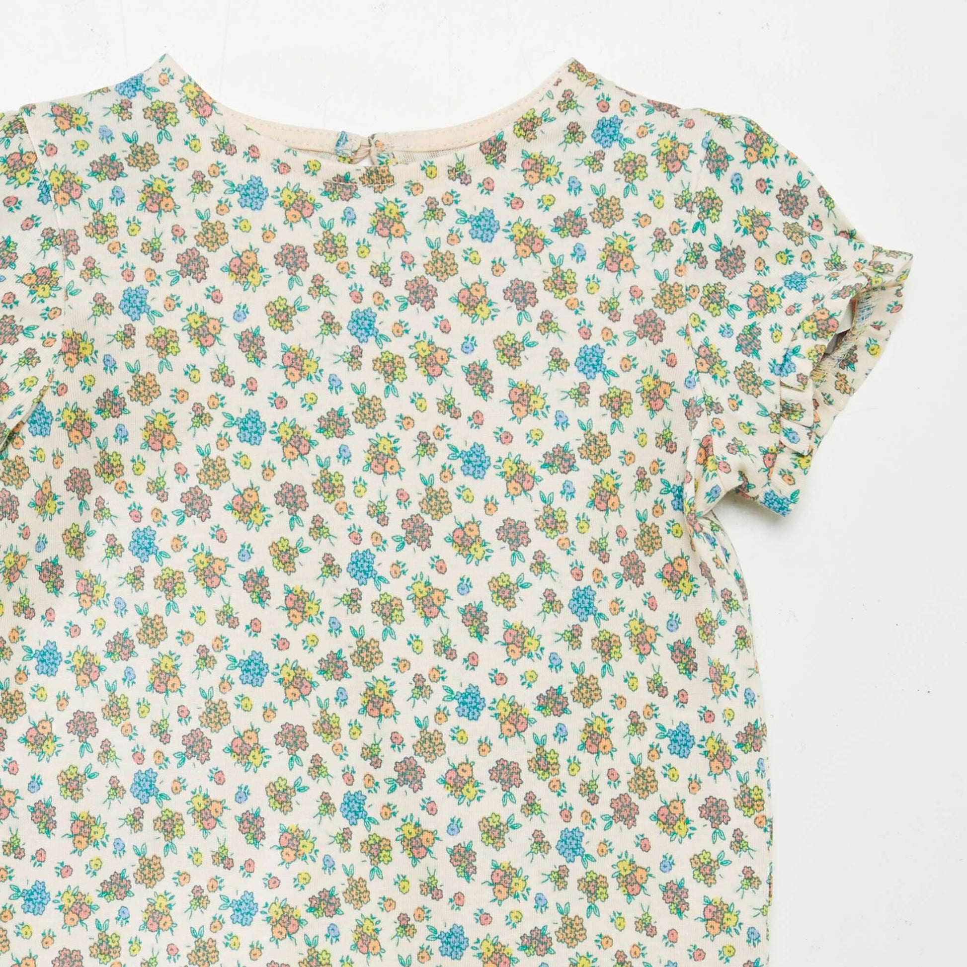 Ensemble t-shirt + legging côtelé - 2 pièces ROSE