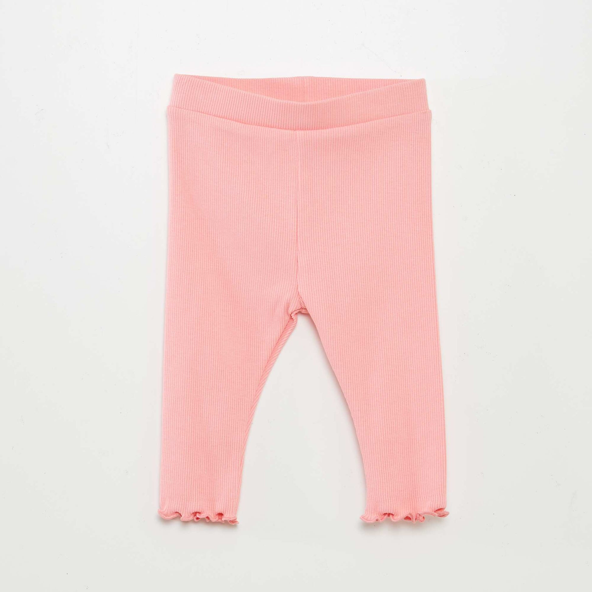 Ensemble t-shirt + legging côtelé - 2 pièces ROSE