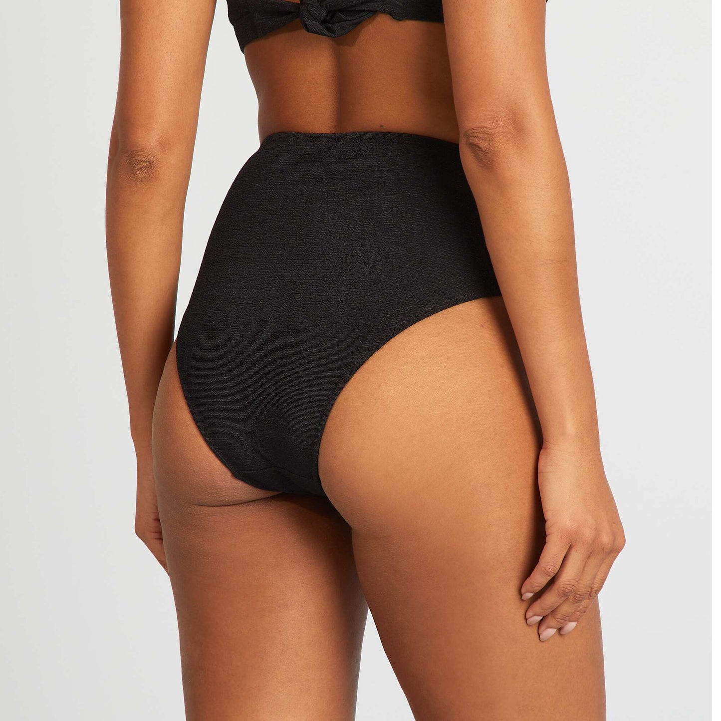 Culotte de bain taille haute NOIR